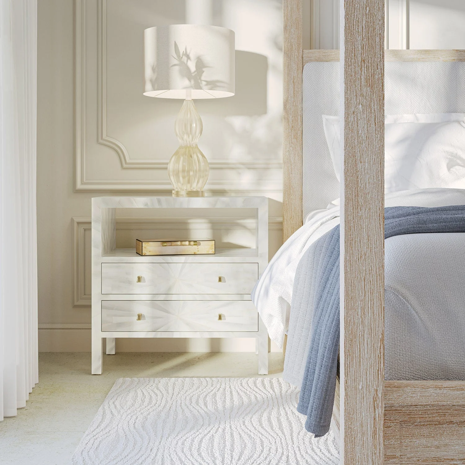 Phoenix Faux Horn Nightstand - Image 12