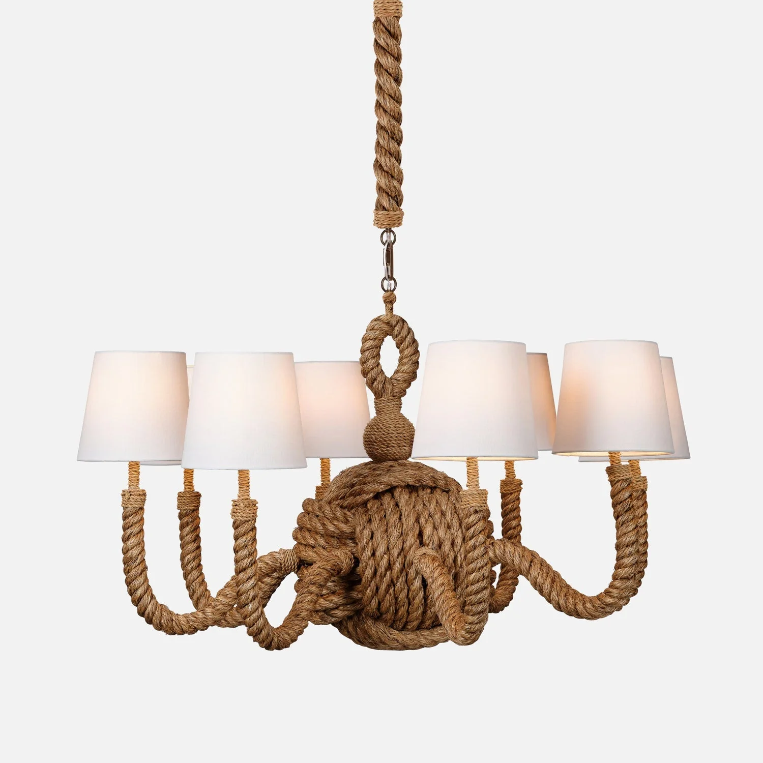 Rachel Handwoven Rope Chandelier - Image 3