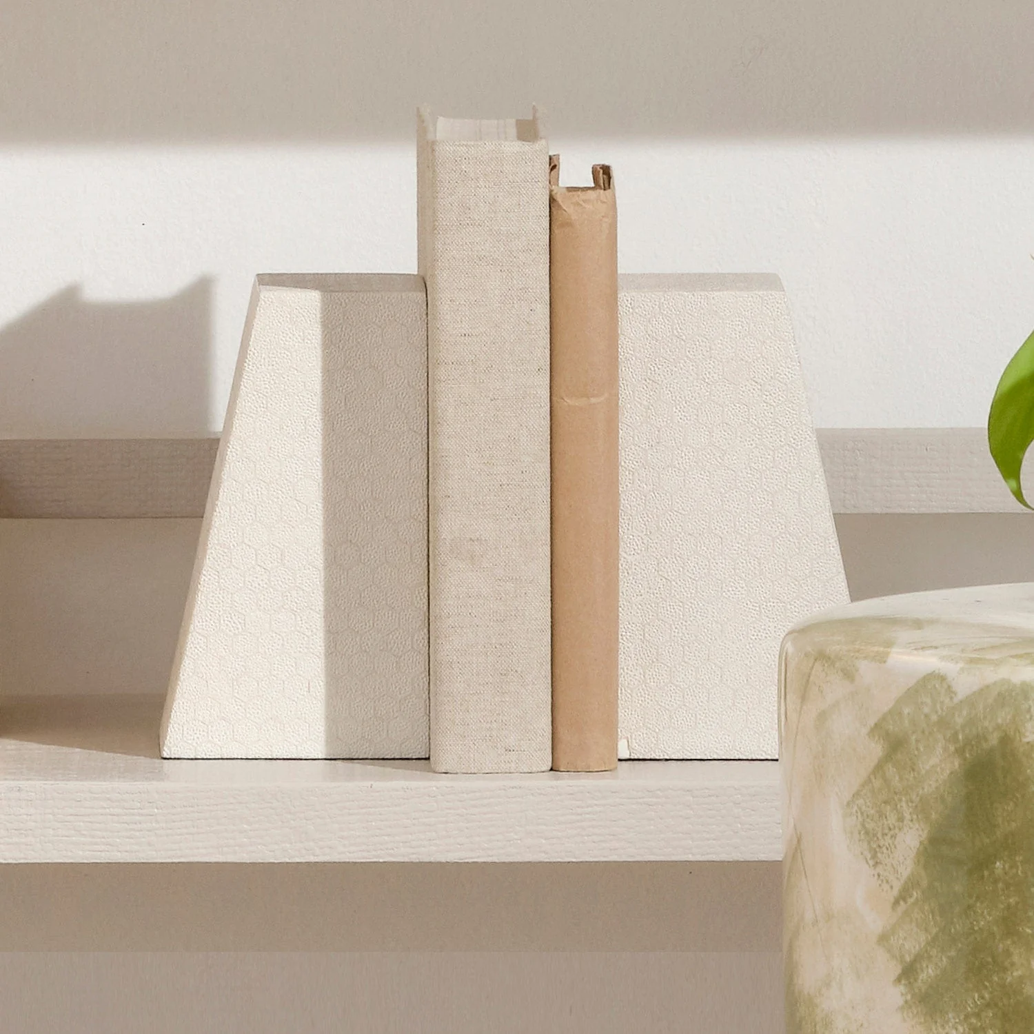 Rene Faux Shagreen Bookend Set - Image 2
