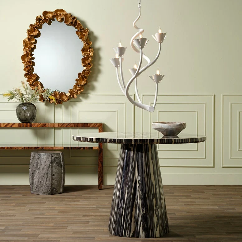 Rosemary Curved Floral Chandelier - Image 9