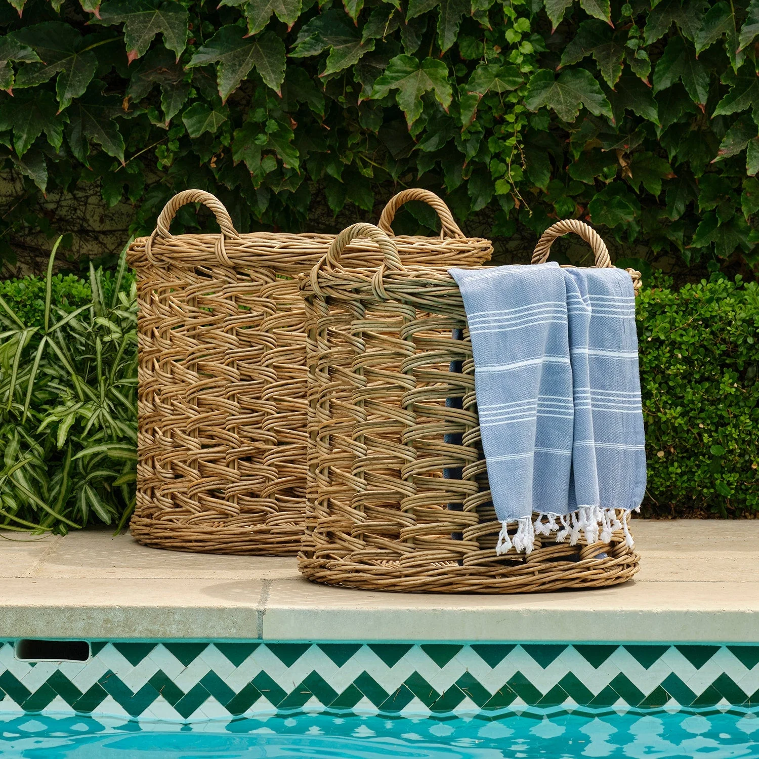Rossie Woven Storage Basket - Set of 2 - Image 2