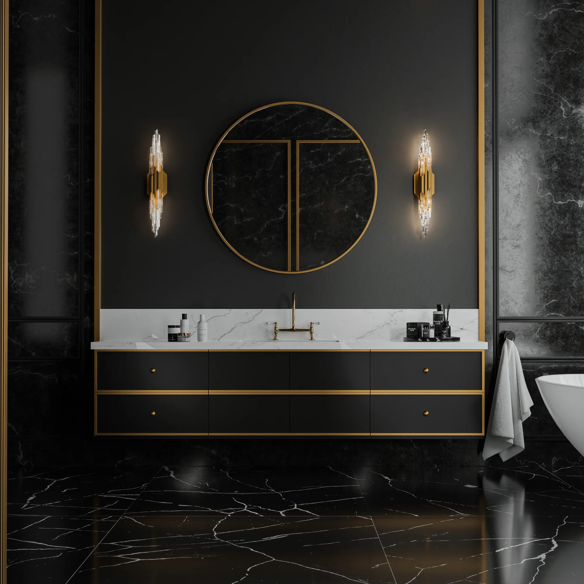 Schonbek Organza BWS65428 Bath Vanity & Wall Light - Image 5