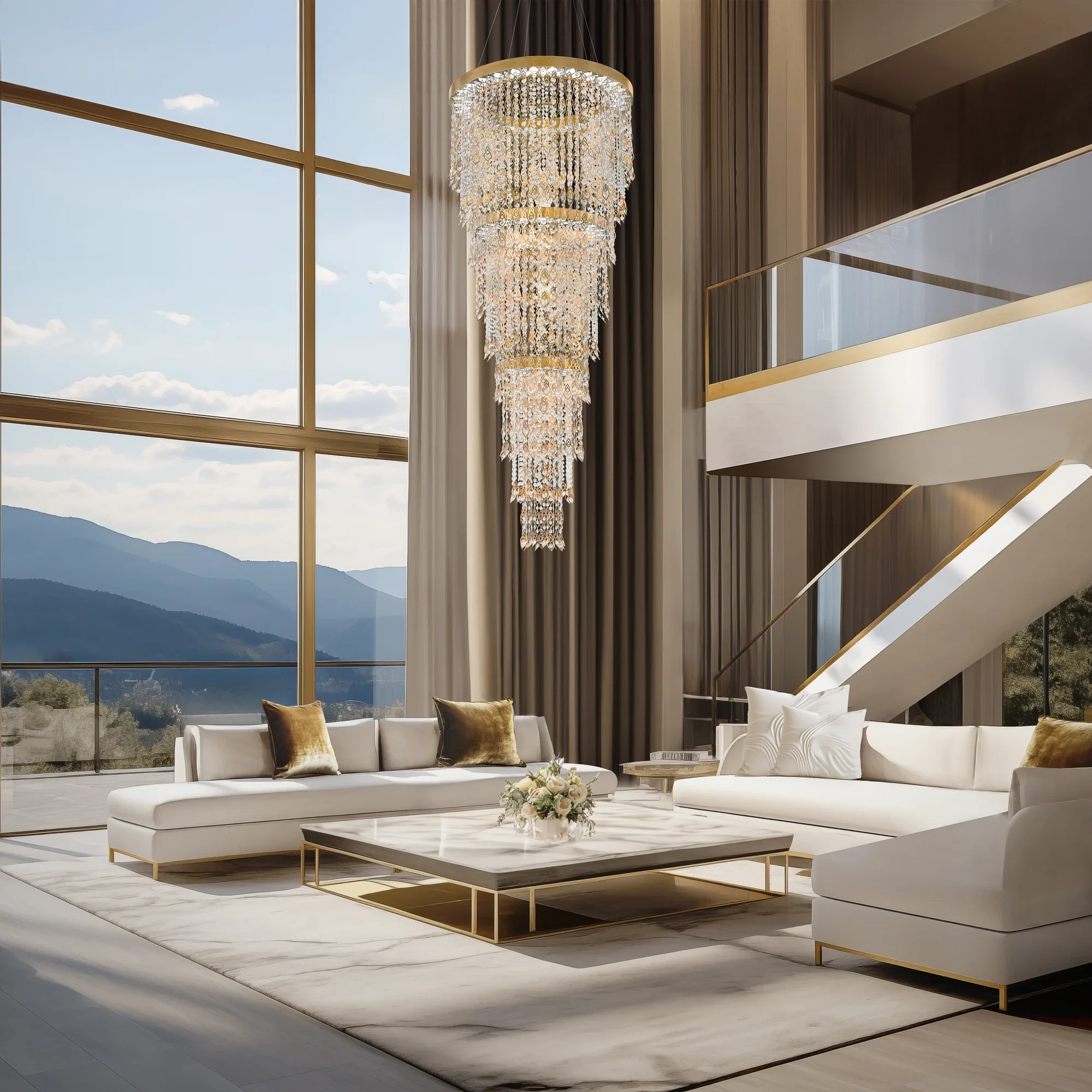 Schonbek Pavona S9192 Semi-Flush Mount - Image 4
