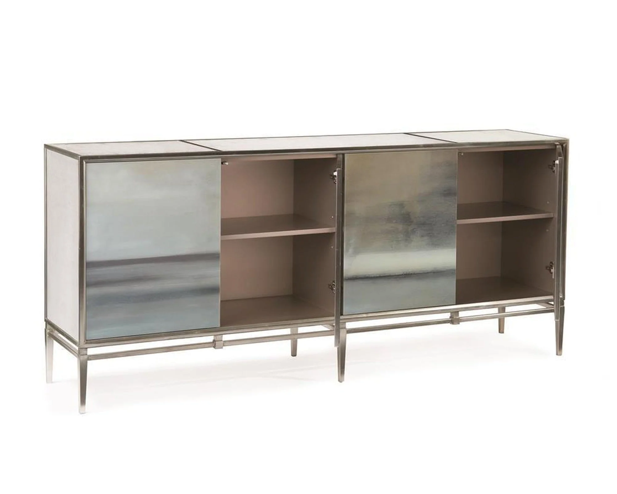 John Richard Slated Four-Door Credenza - Image 2