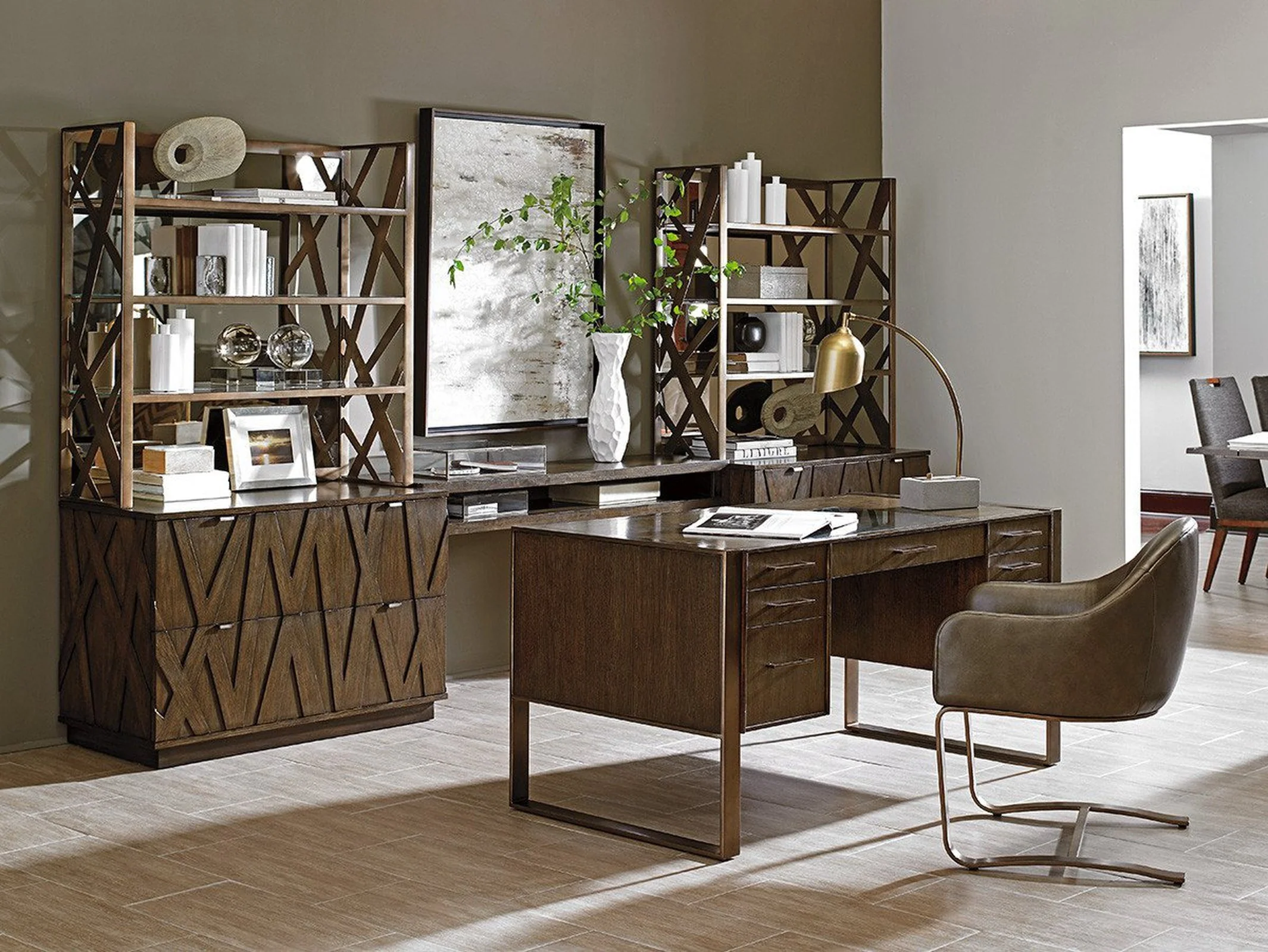 Sligh Cross Effect Desk Chair Customizable - Image 4