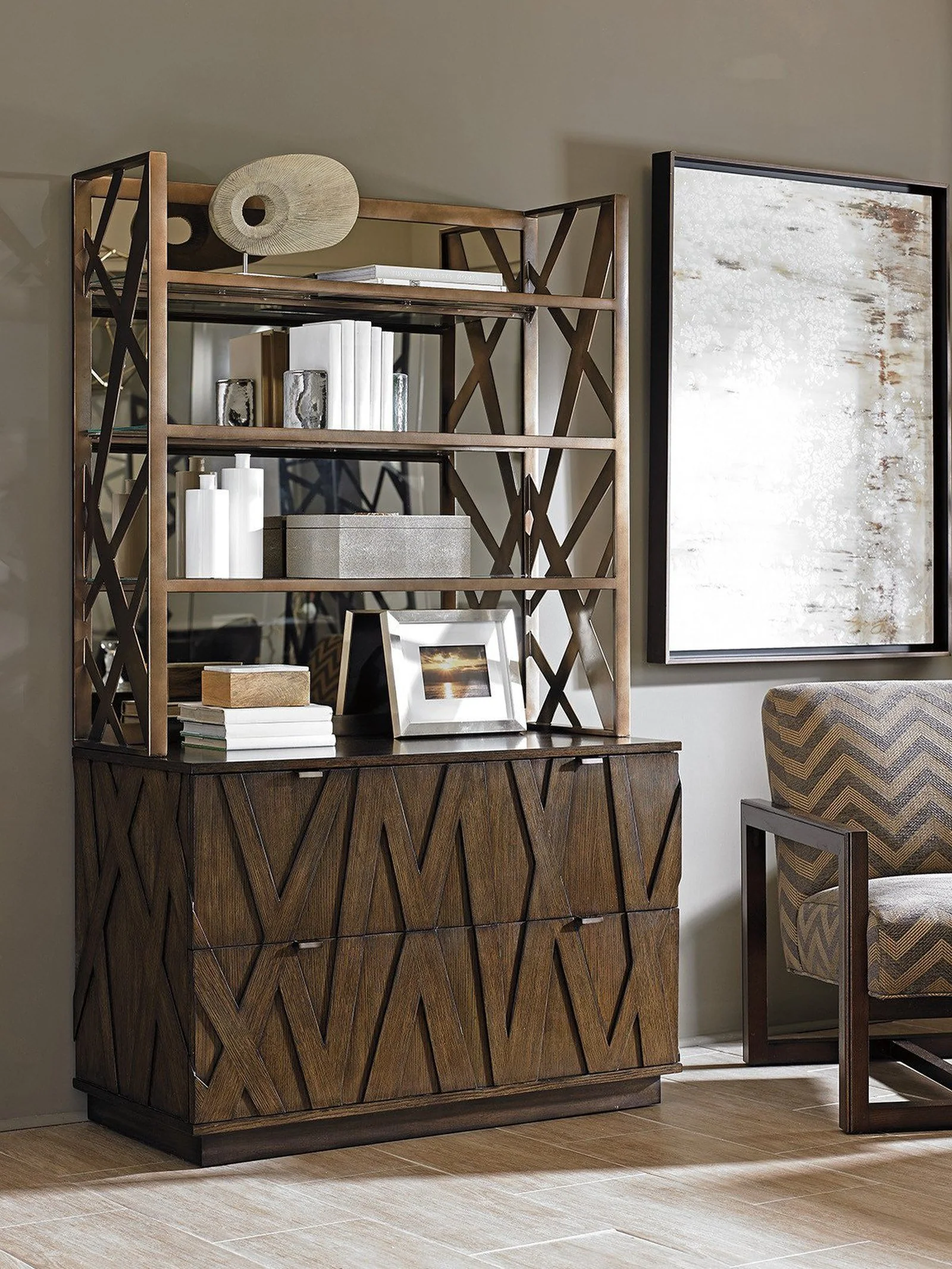 Sligh Cross Effect Prism File Chest - Image 3