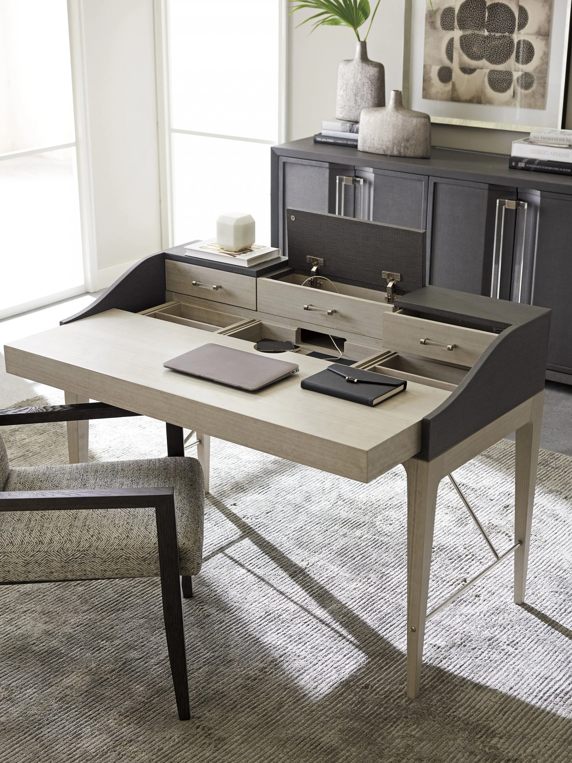 Sligh Studio Designs Anthology Linen Writing Desk - Image 2