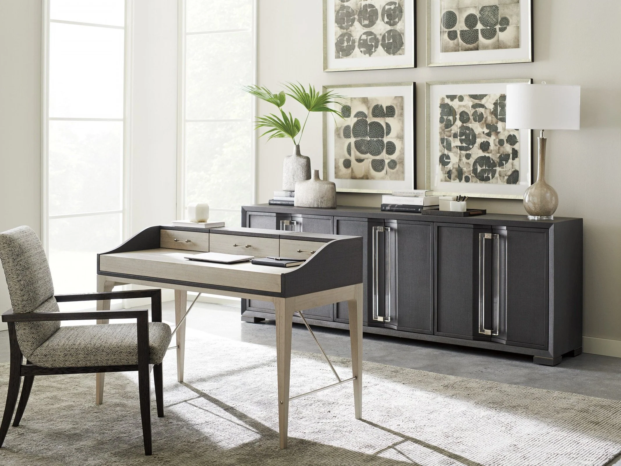 Sligh Studio Designs Anthology Linen Writing Desk - Image 3