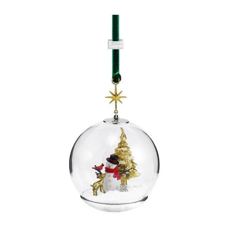 Michael Aram Snowman and Forest Friends Snow Globe Ornament
