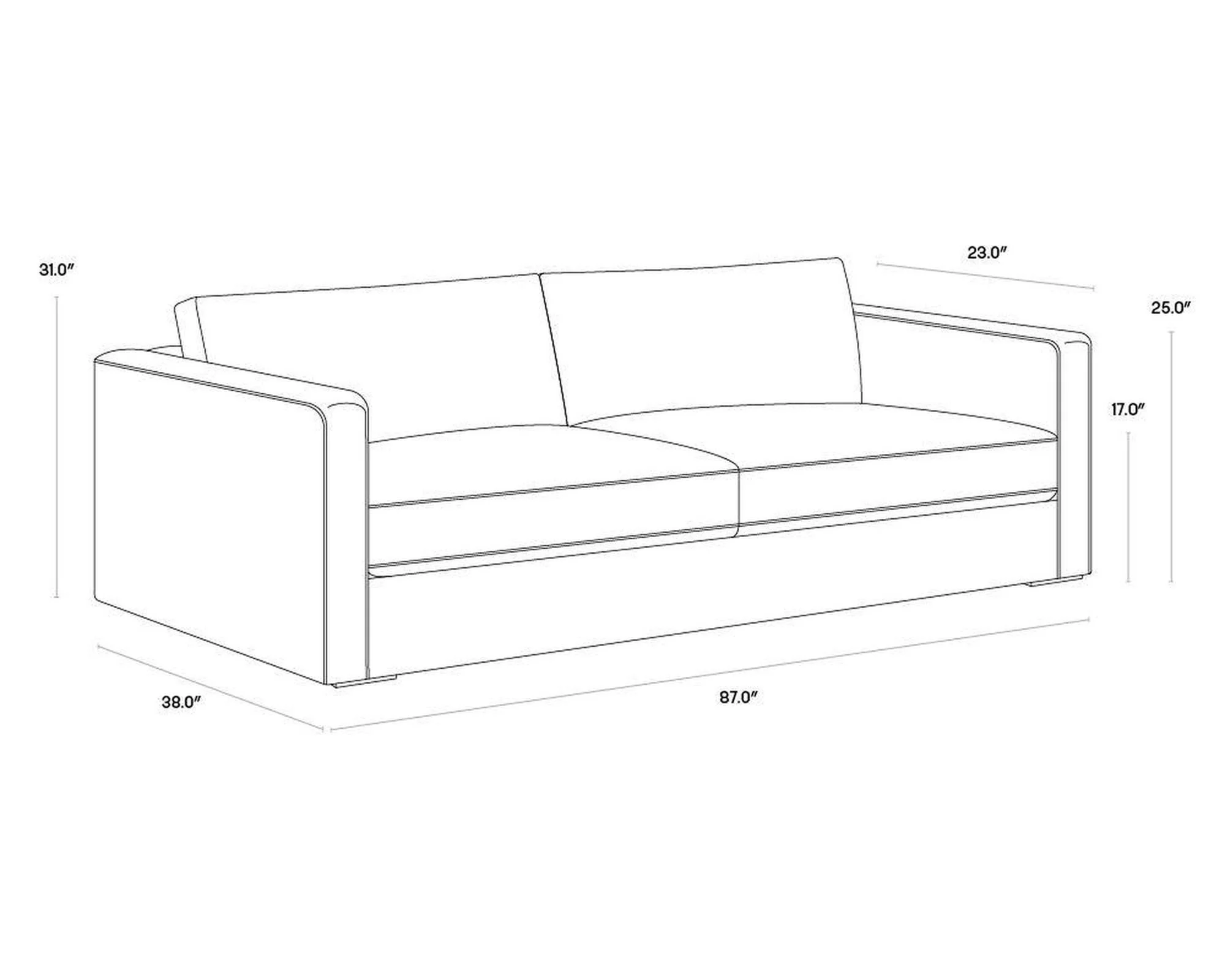 Sunpan Adrian Sofa - Image 6