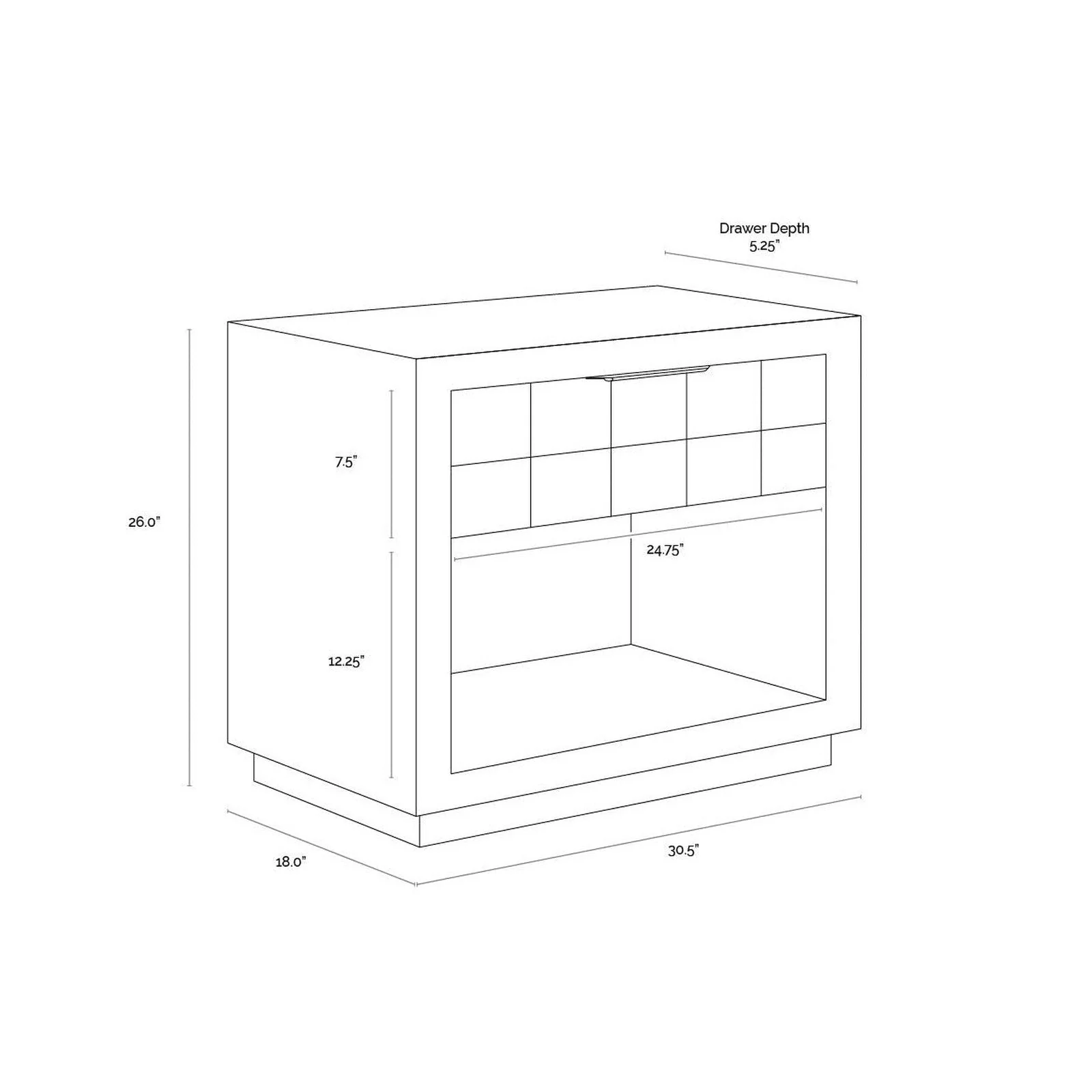 Sunpan Akava Nightstand - Image 8
