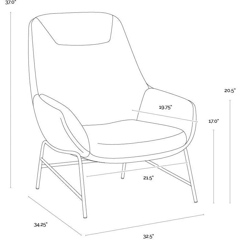 Sunpan Aletta Lounge Chair Clearance - Image 8