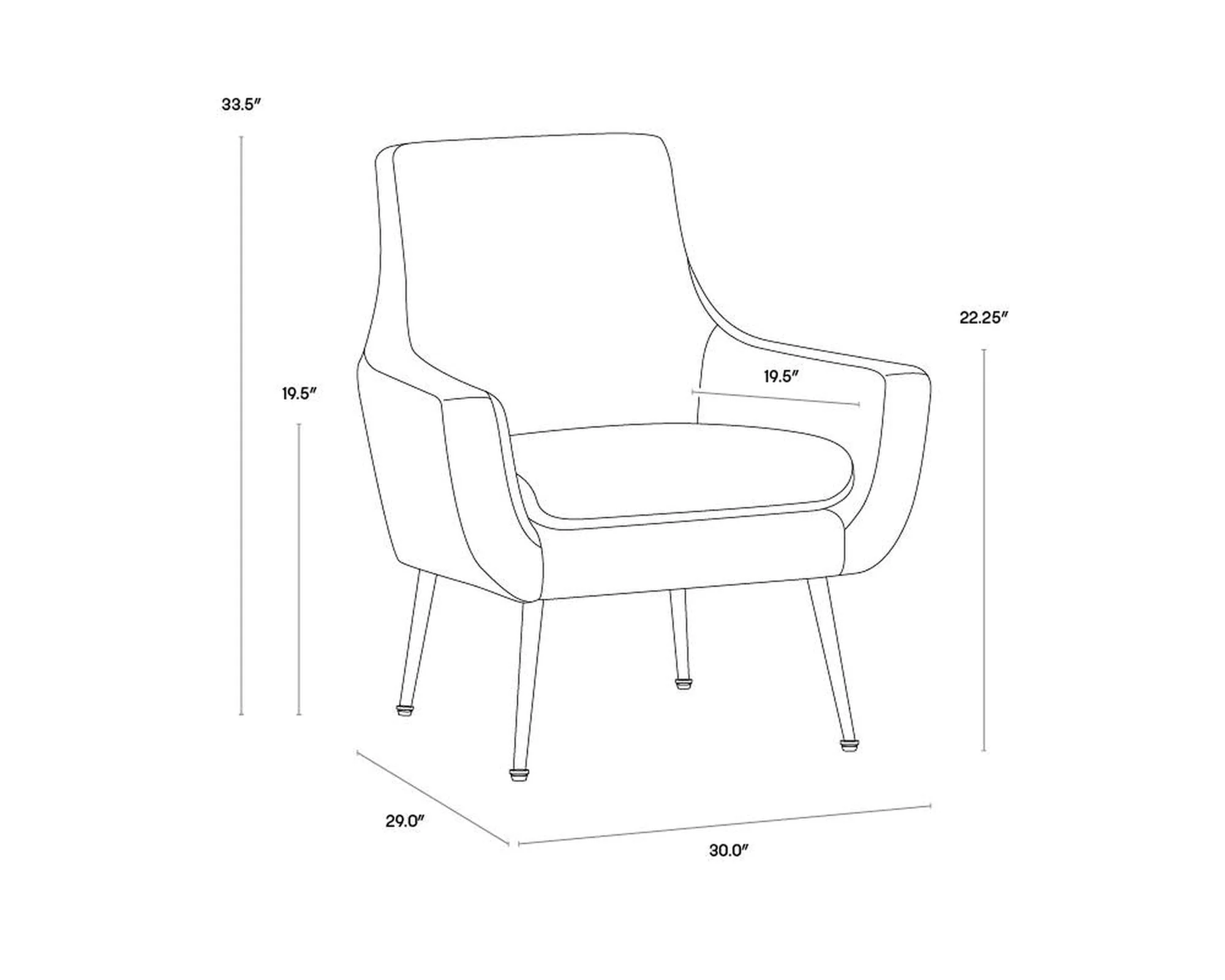 Sunpan Aletta Lounge Chair Clearance - Image 9