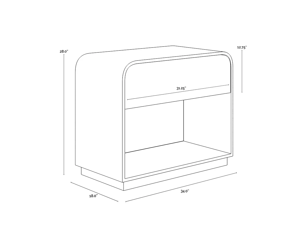 Sunpan Algarve Nightstand - Image 7