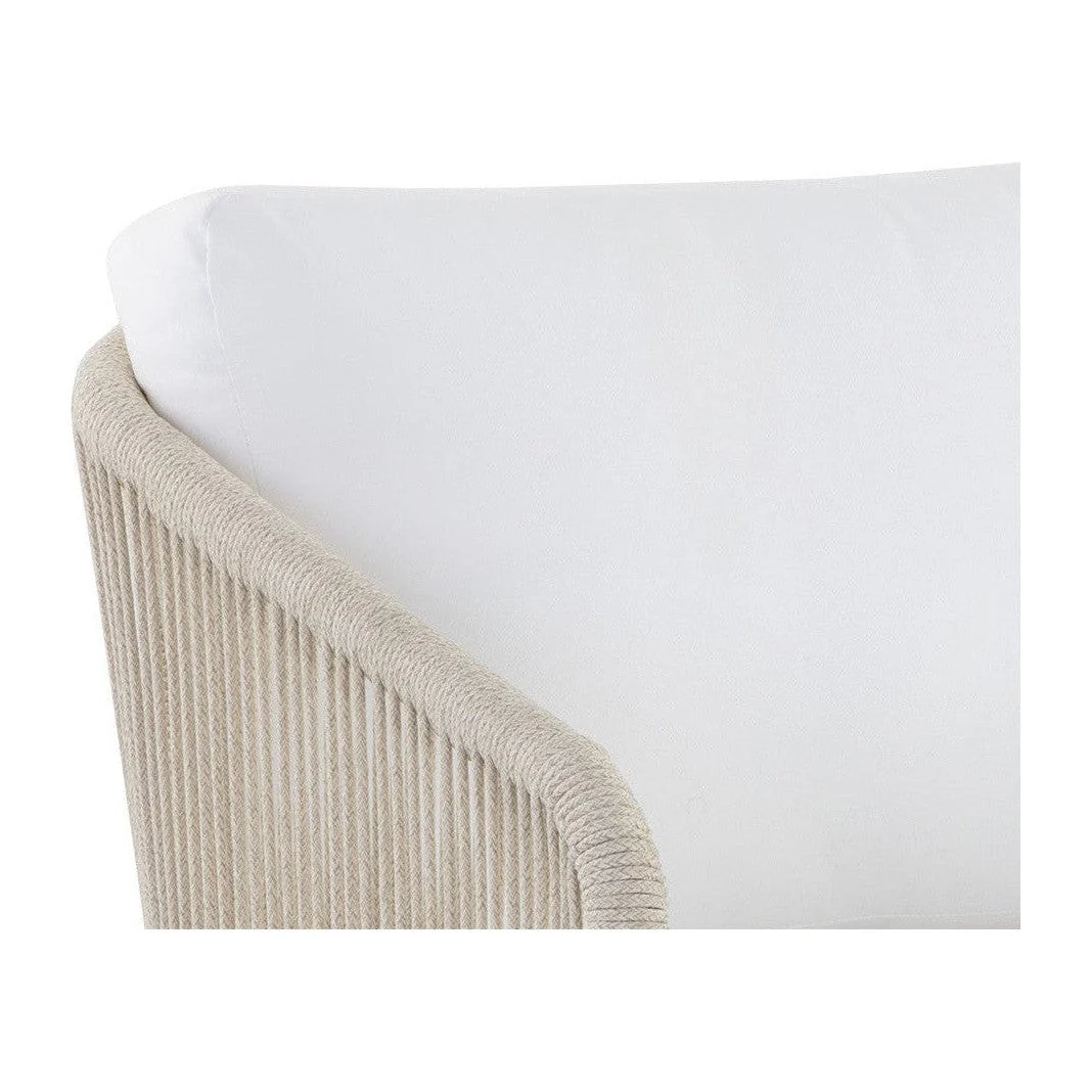 Sunpan Allariz Swivel Armchair - Greige - Stinson White - Image 7