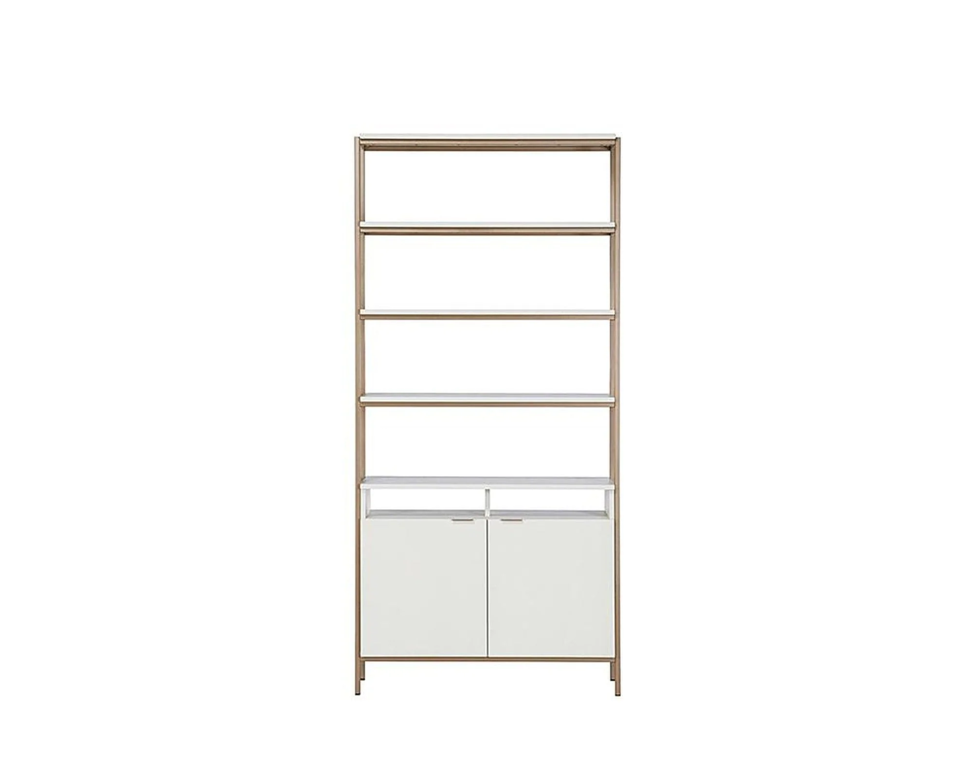 Sunpan Ambrose Modular Bookcase Champagne Gold Cream - Image 2