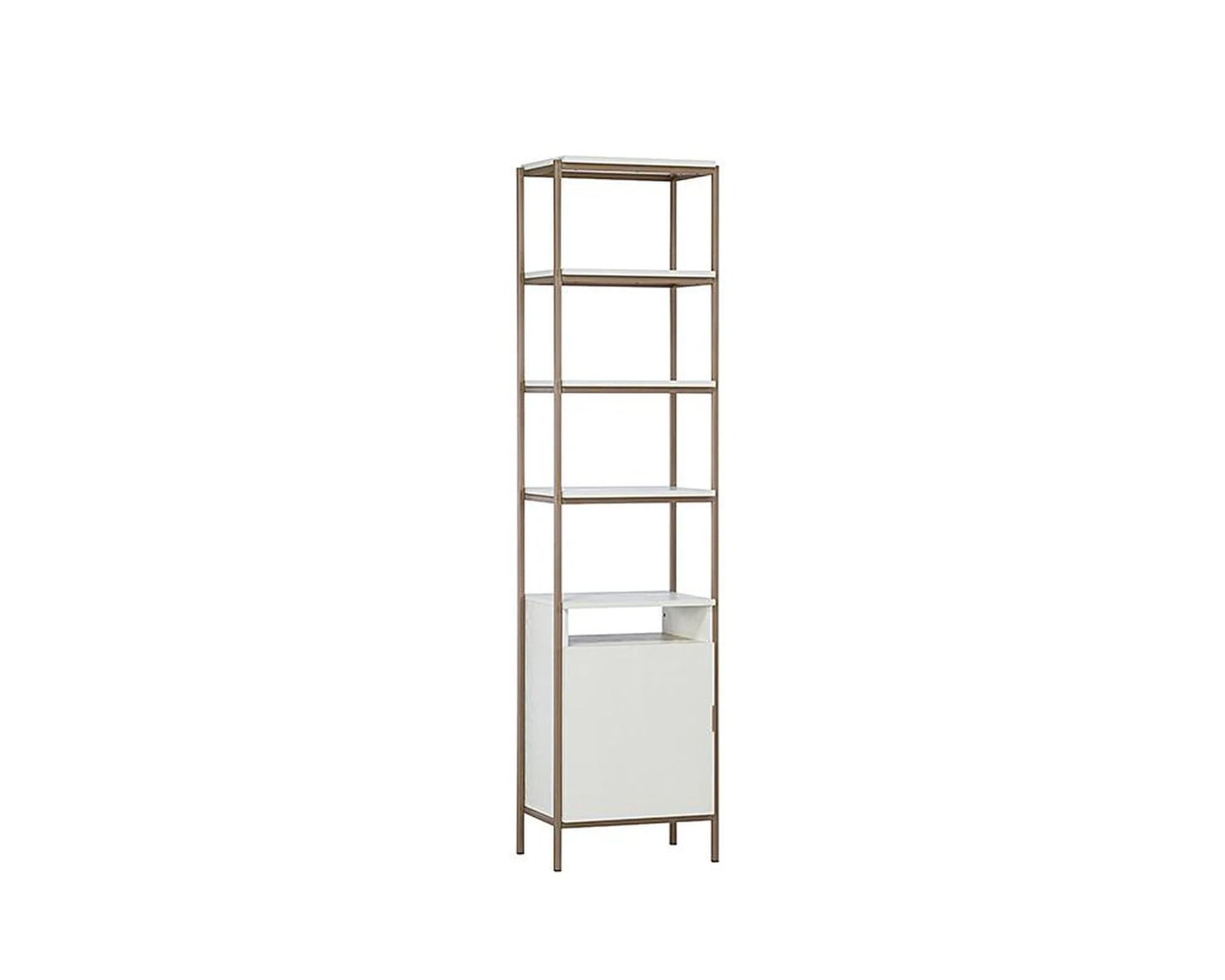 Sunpan Ambrose Modular Bookcase Champagne Gold Cream - Image 4