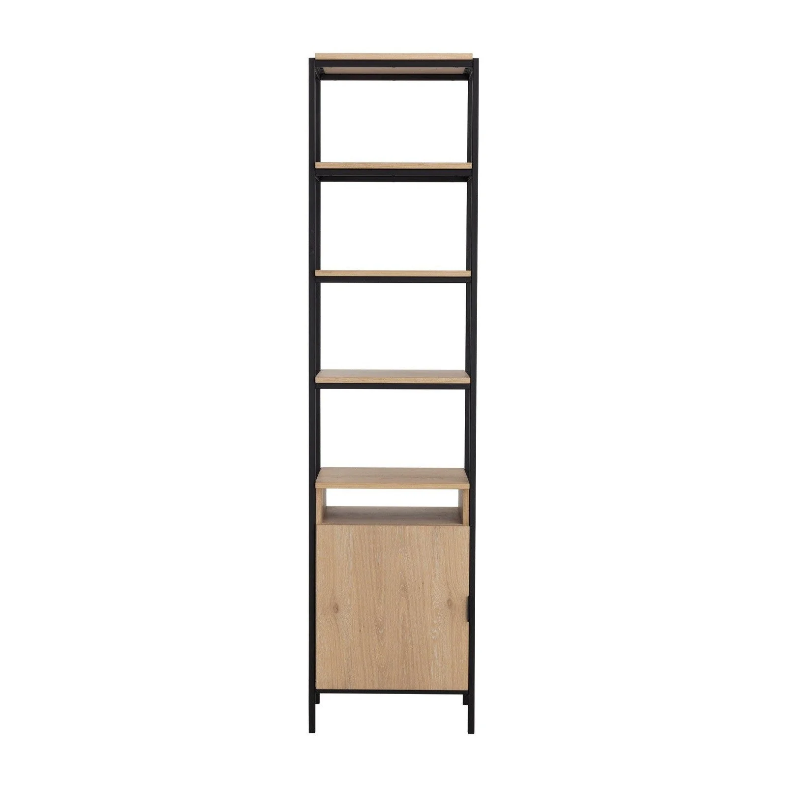 Sunpan Ambrose Modular Bookcase - Small - Rustic Oak - Black Clearance - Image 3