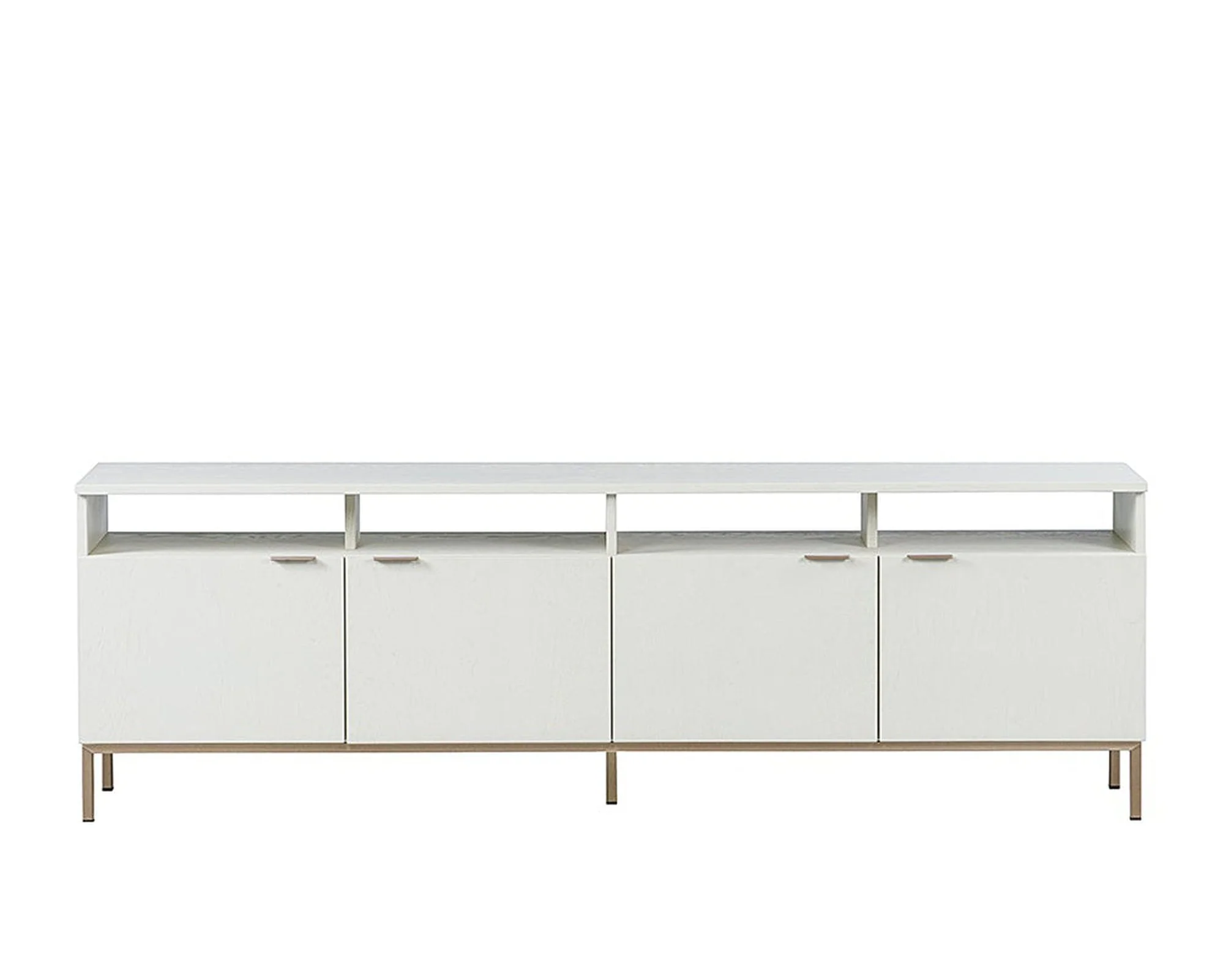 Sunpan Ambrose Modular Media Stand - Champagne Gold/Cream - Image 2
