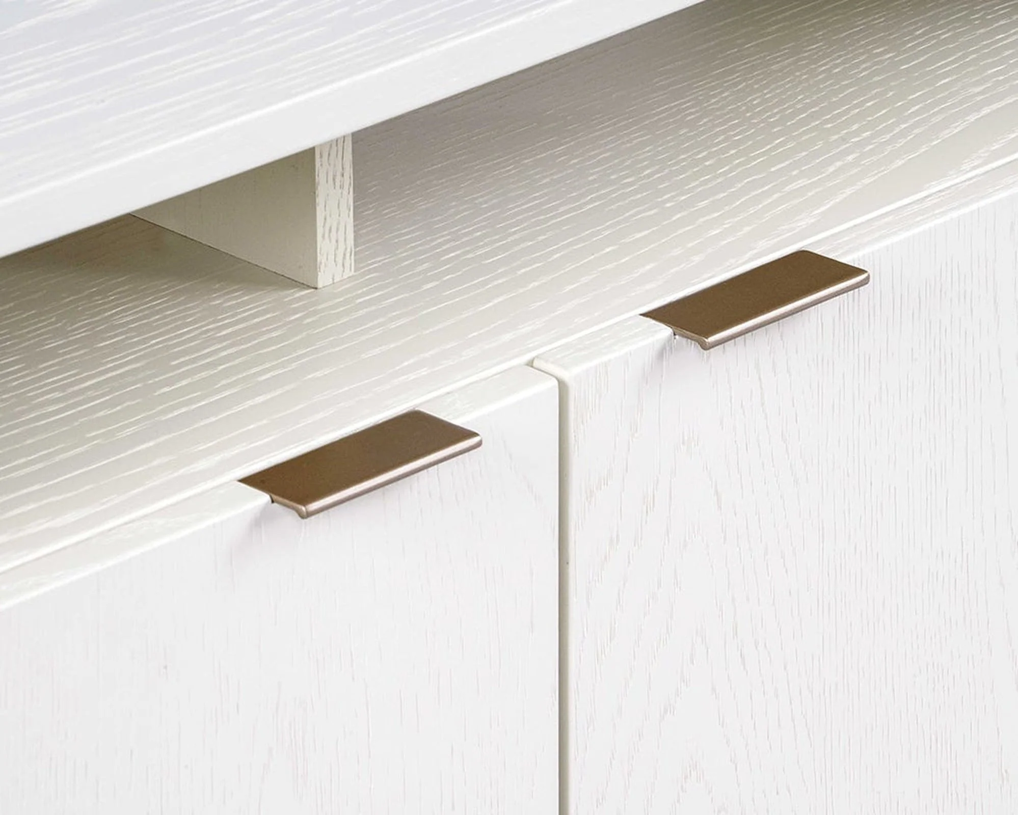 Sunpan Ambrose Modular Media Stand - Champagne Gold/Cream - Image 5