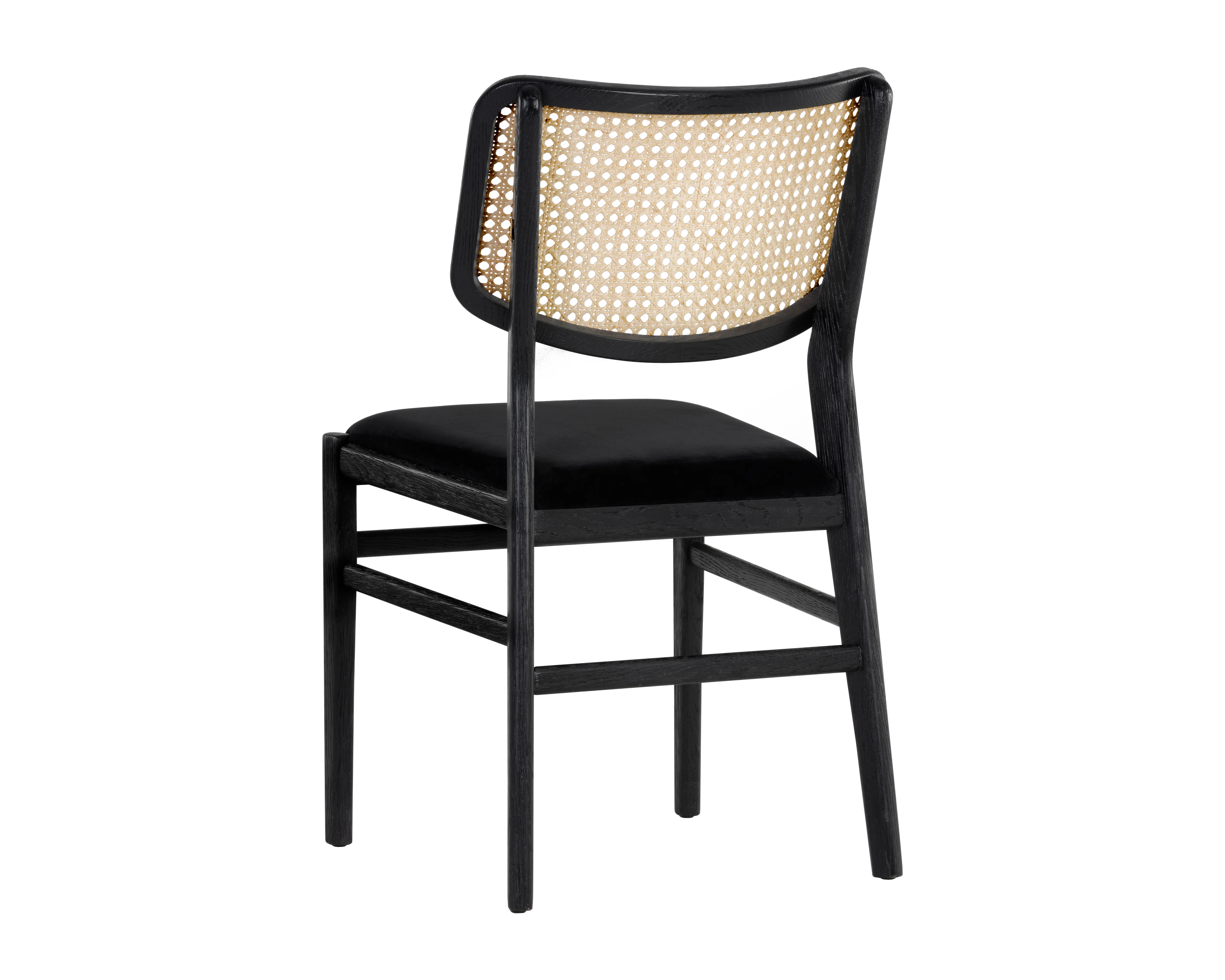 Sunpan Annex Dining Chair - Abbington Black / Natural - Set of 2 - Image 3