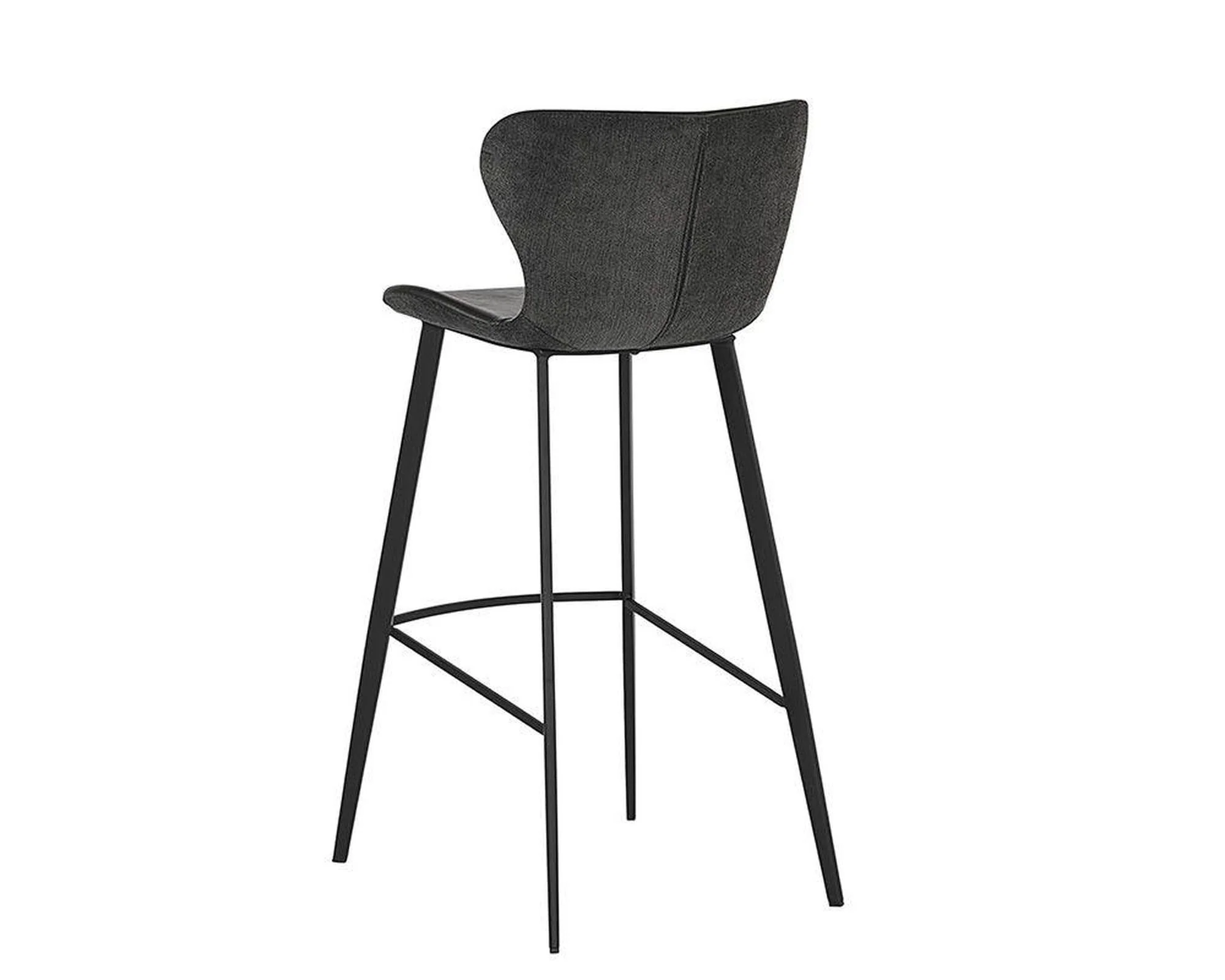 Sunpan Arabella Barstool - Bravo Portabella / Polo Club Kohl Grey - Image 3