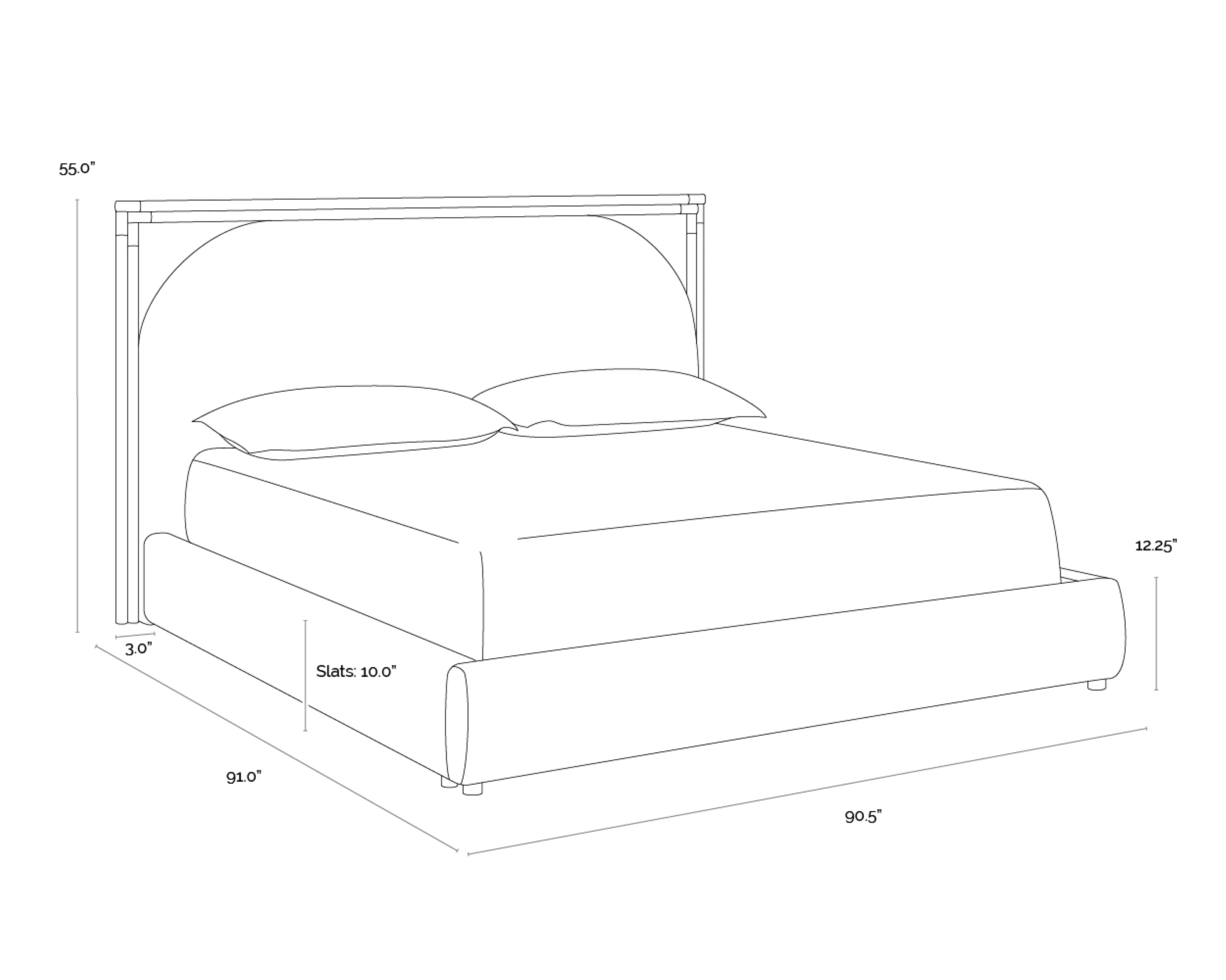 Sunpan Arcelia Bed - Rhea Light Barley - Image 3