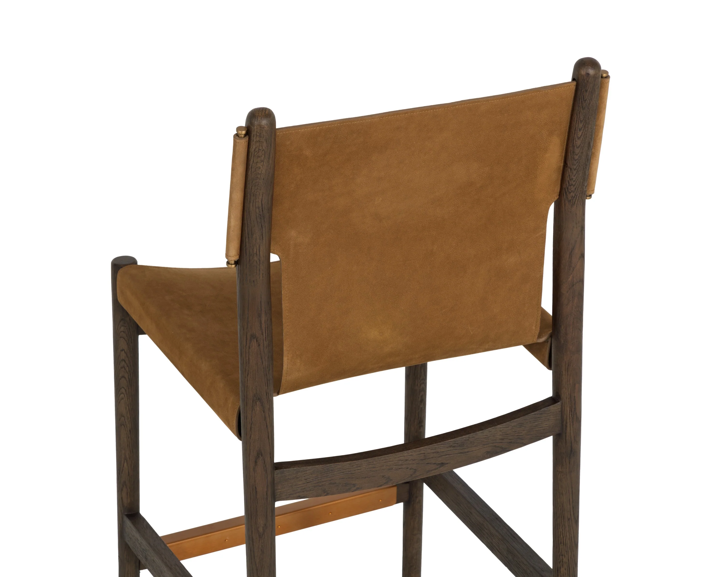 Sunpan Argus Counter Stool - Nubuck Caramel Leather - Image 5