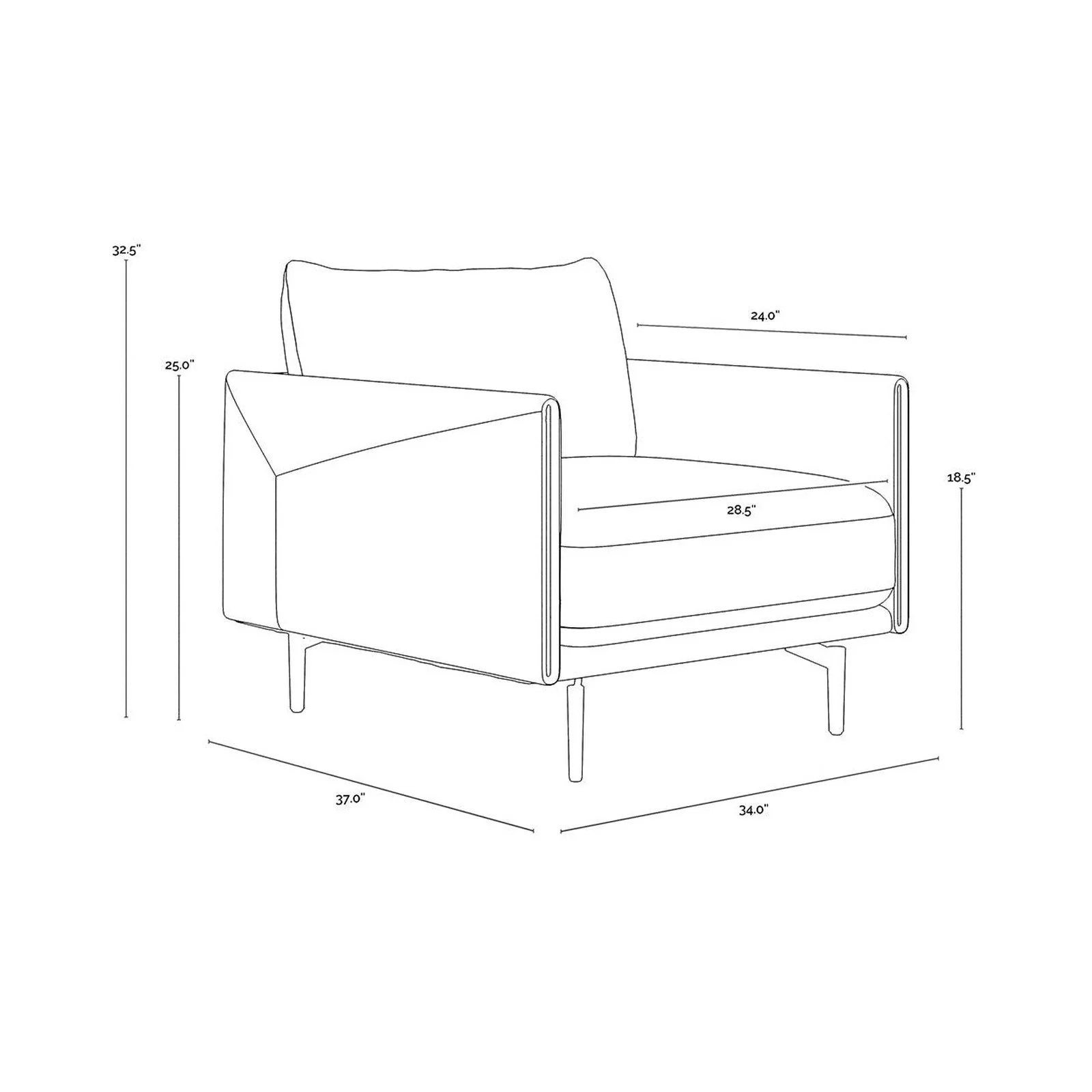 Sunpan Ashi Armchair - Image 9