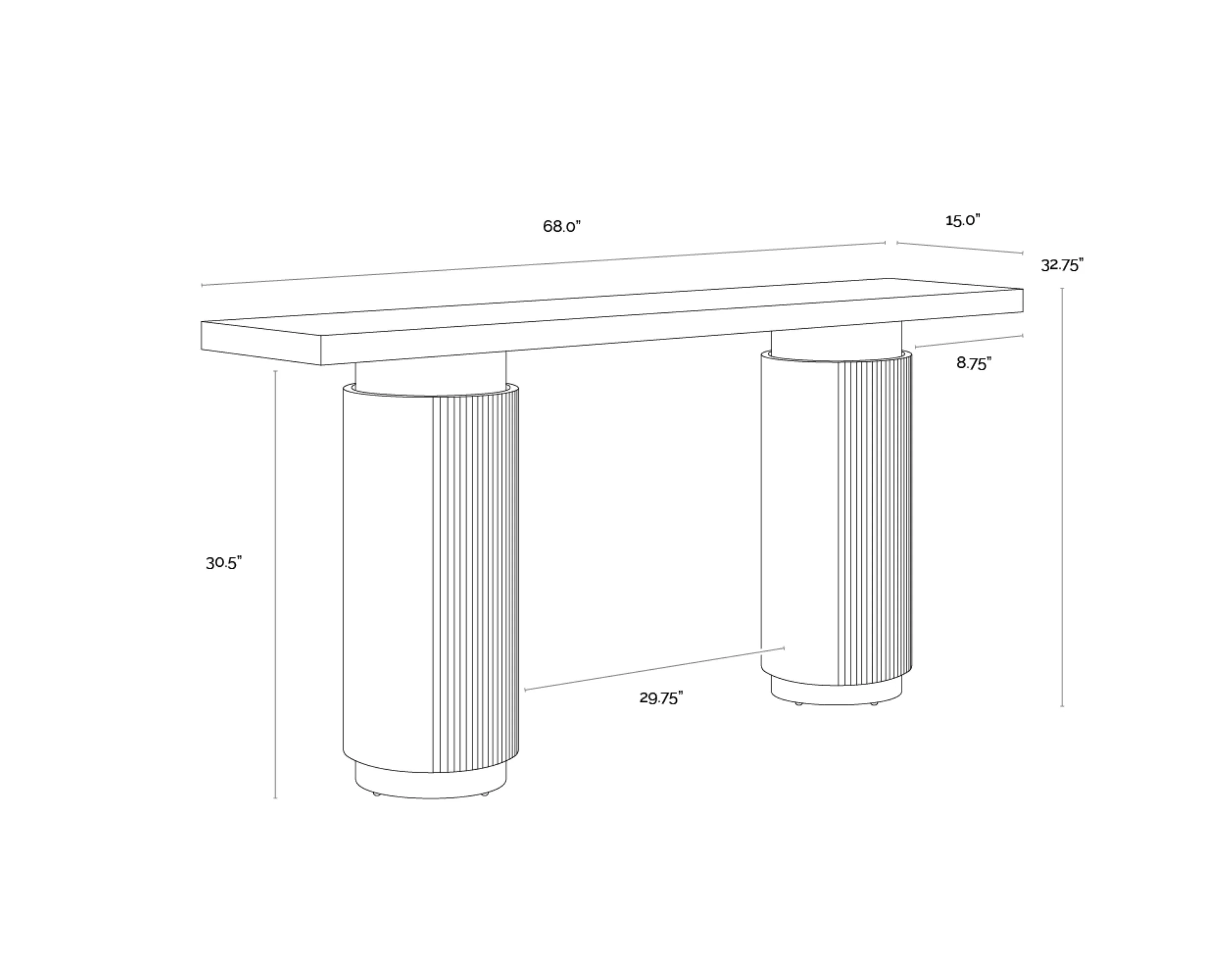 Sunpan Ashva Console Table - Image 7
