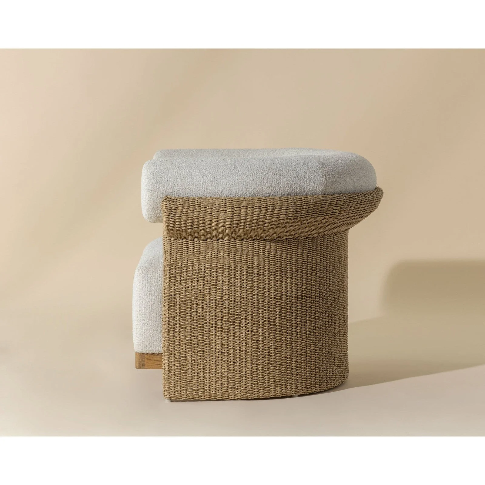 Sunpan Asos Lounge Chair - Louis Cream - Image 4