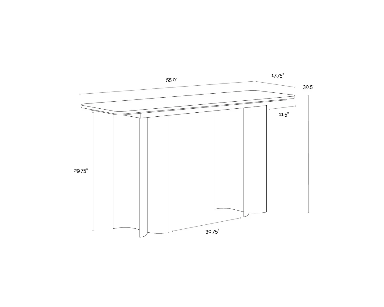 Sunpan Astara Console Table - Image 5