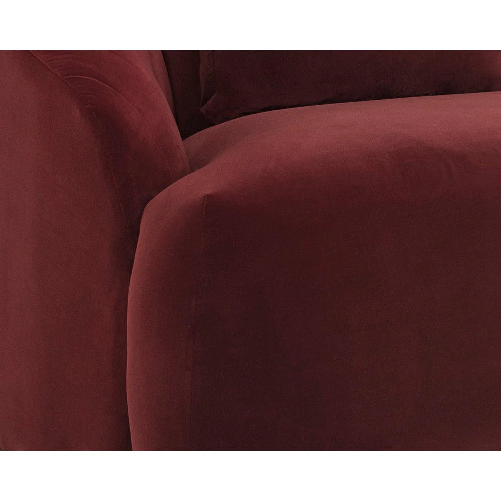 Sunpan Astrid Sofa - Merlot - Image 2