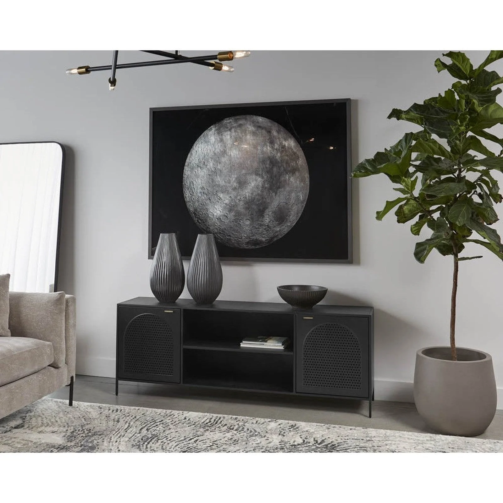 Sunpan Aziza Media Console and Cabinet - Image 2