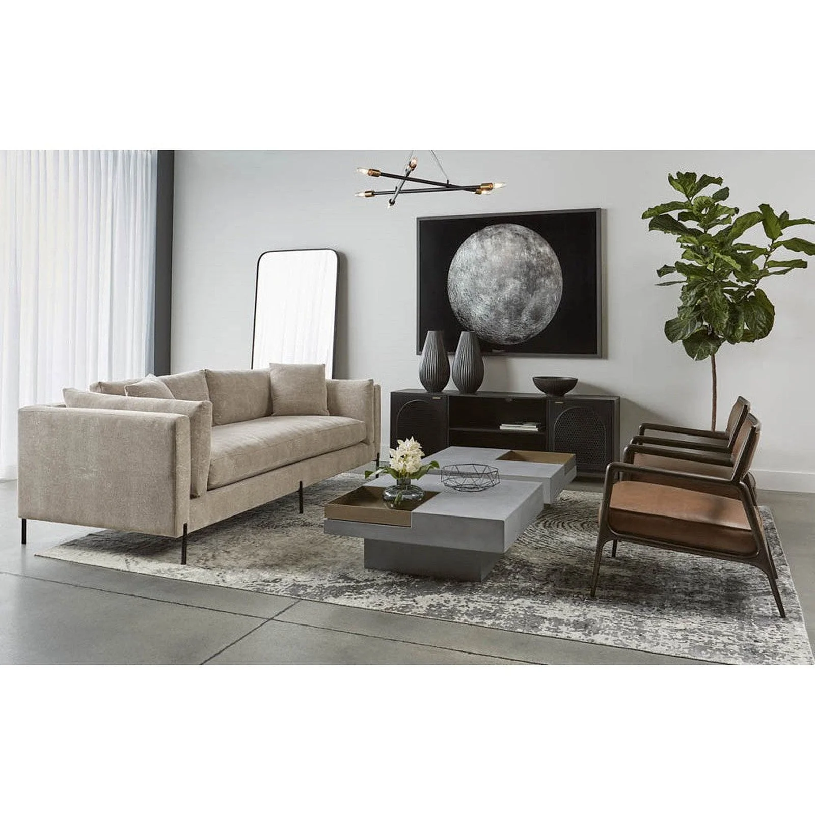 Sunpan Aziza Media Console and Cabinet - Image 3
