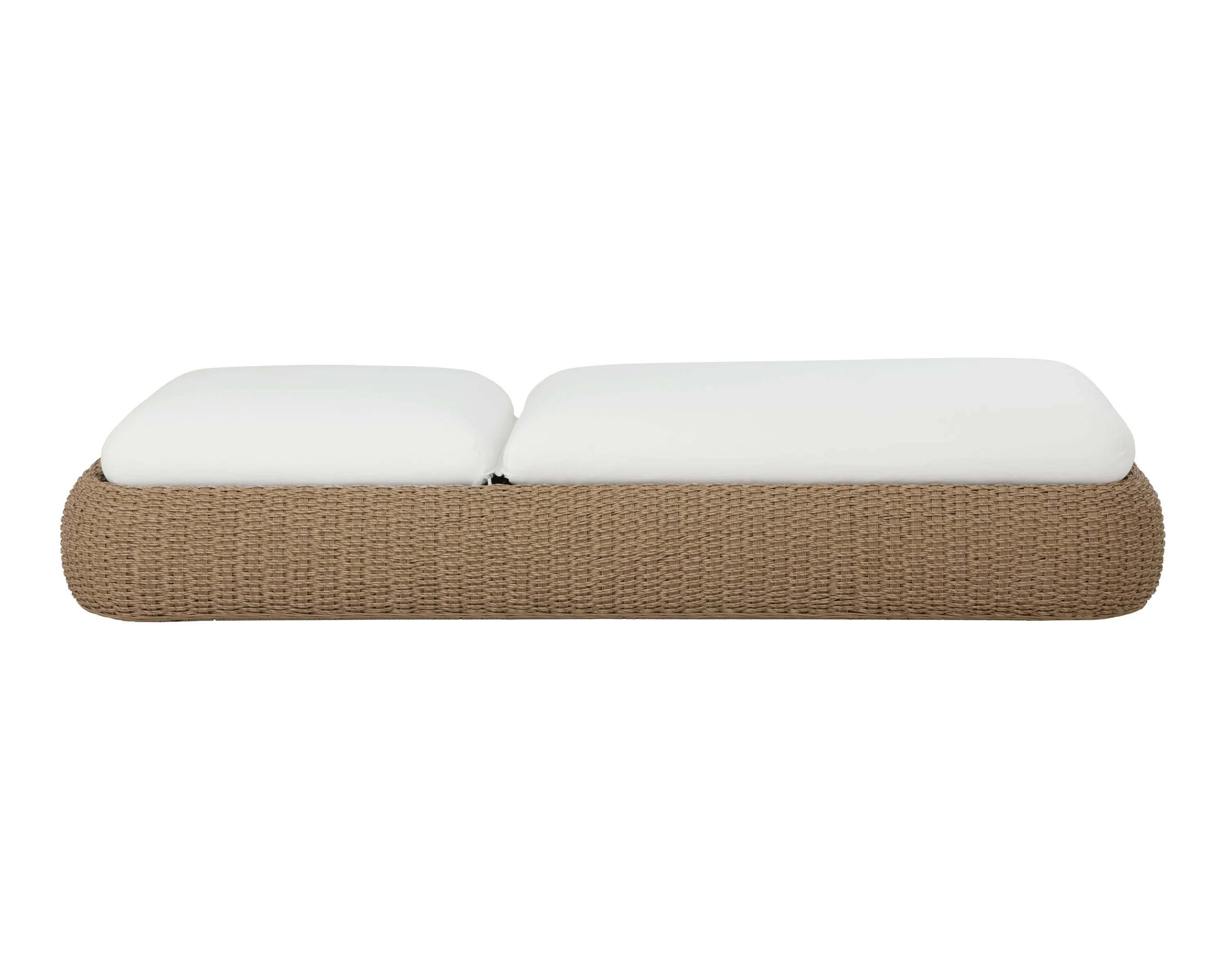 Sunpan Barcelona Lounger - Natural - Stinson White - Image 2