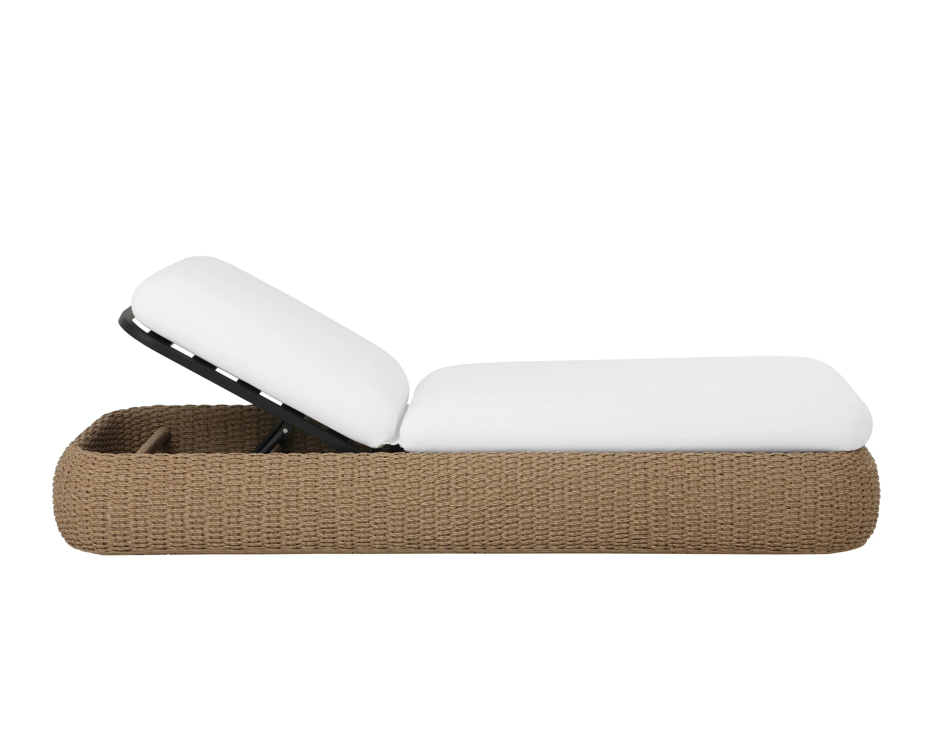 Sunpan Barcelona Lounger - Natural - Stinson White - Image 4