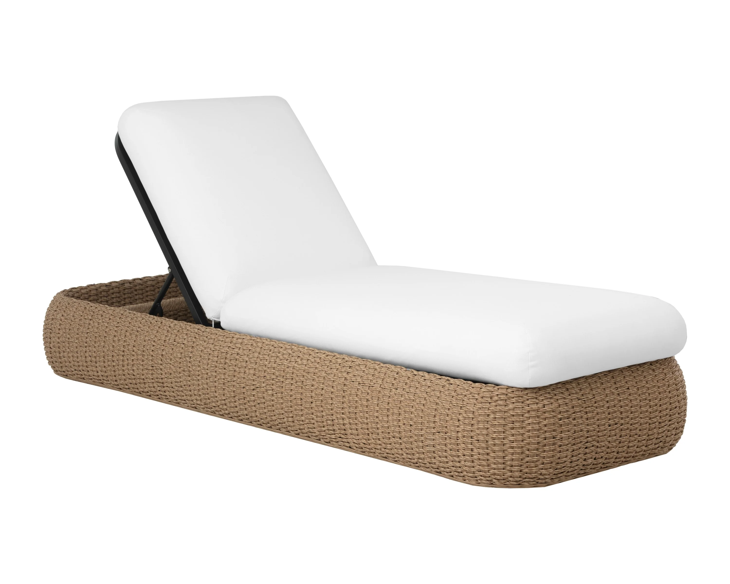 Sunpan Barcelona Lounger - Natural - Stinson White - Image 5