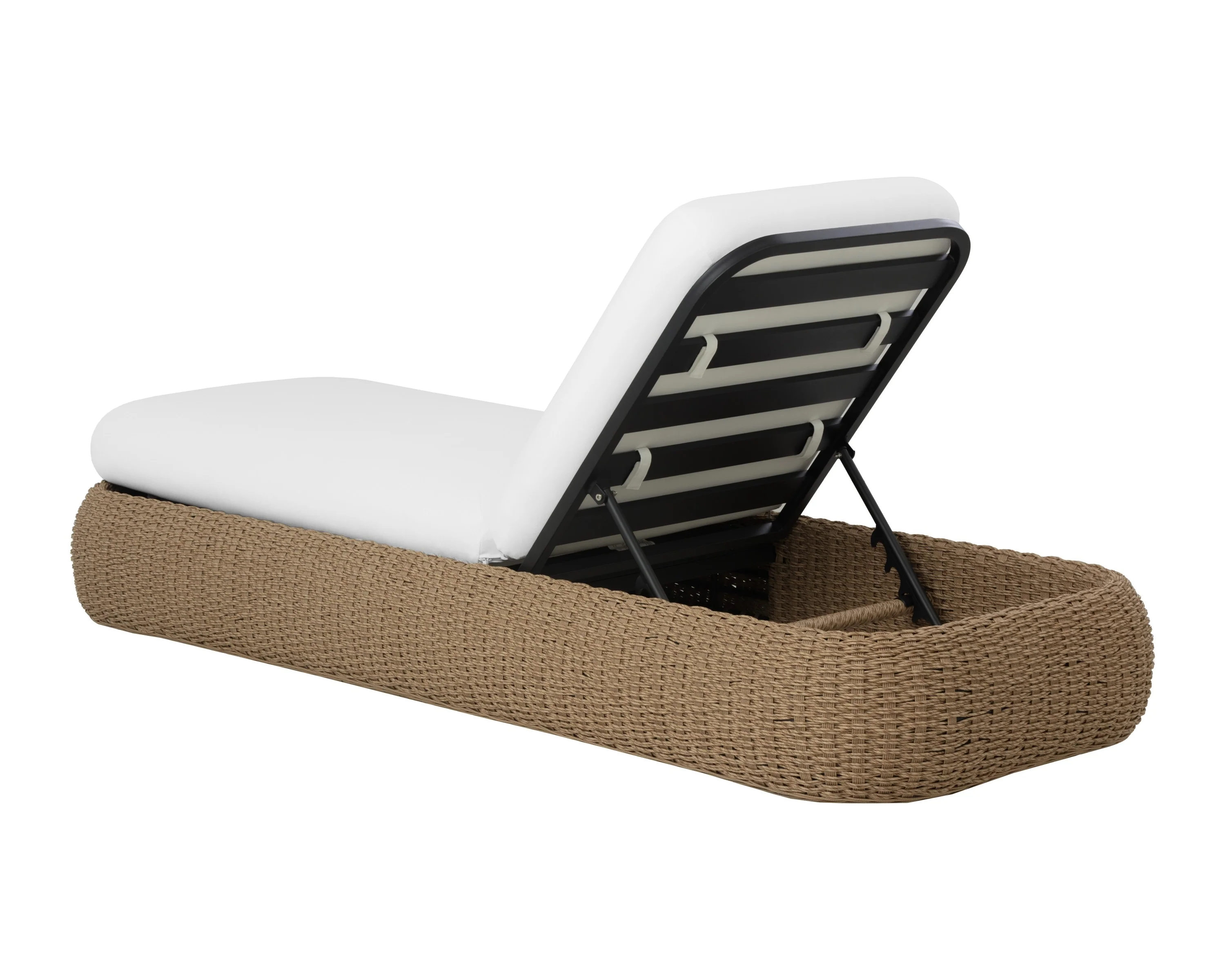 Sunpan Barcelona Lounger - Natural - Stinson White - Image 7