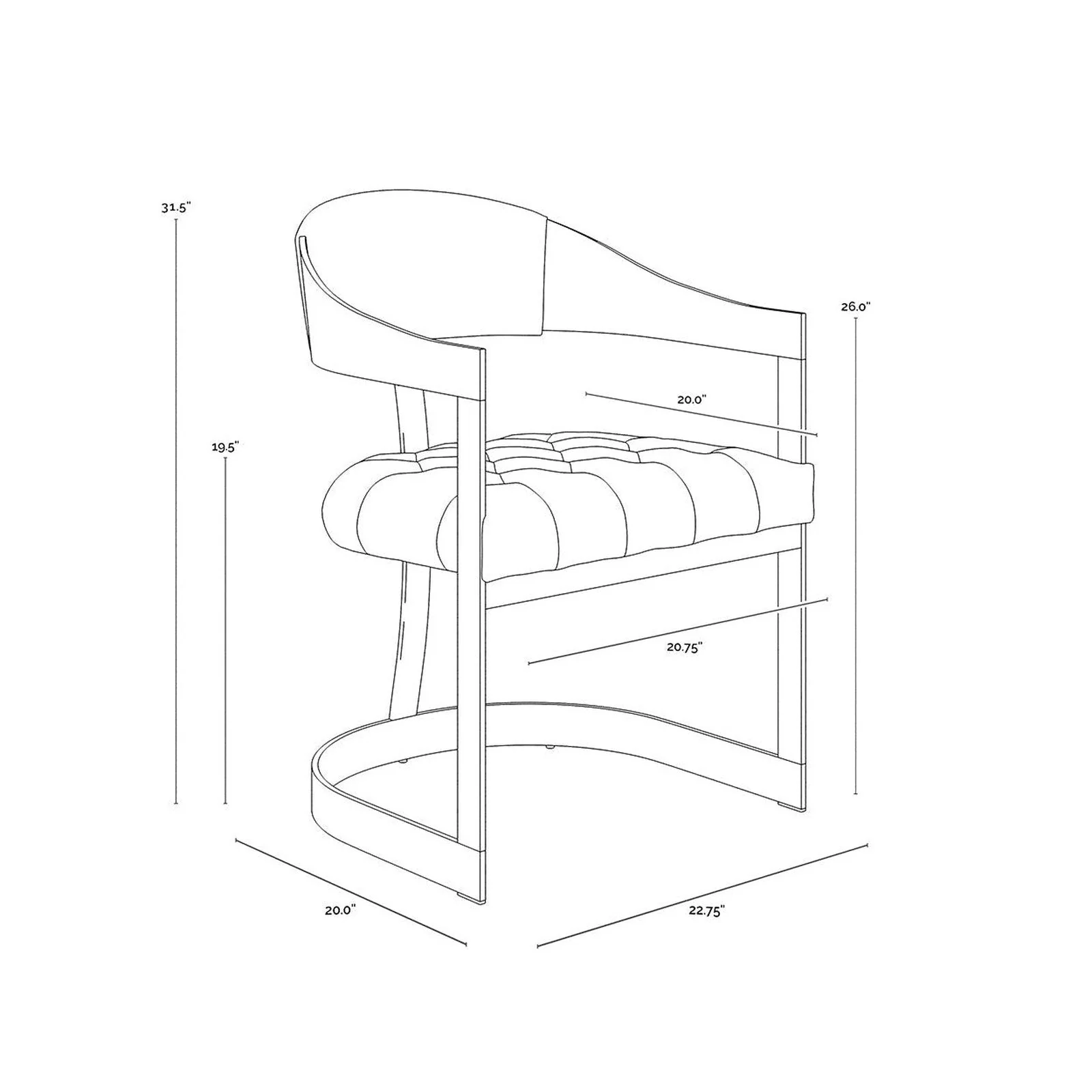 Sunpan Beaumont Dining Armchair - Image 17