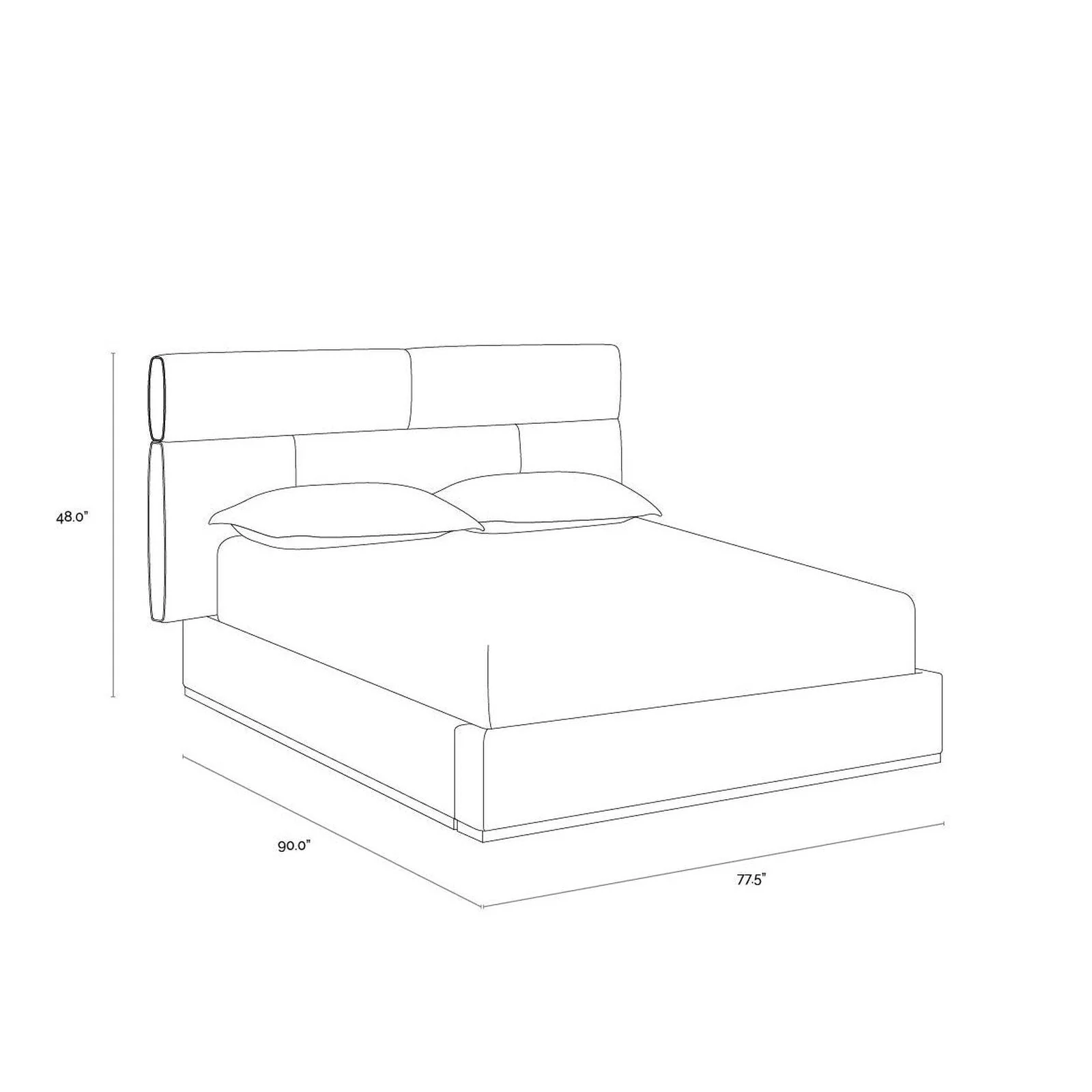 Sunpan Beckham Bed - King Clearance - Image 5