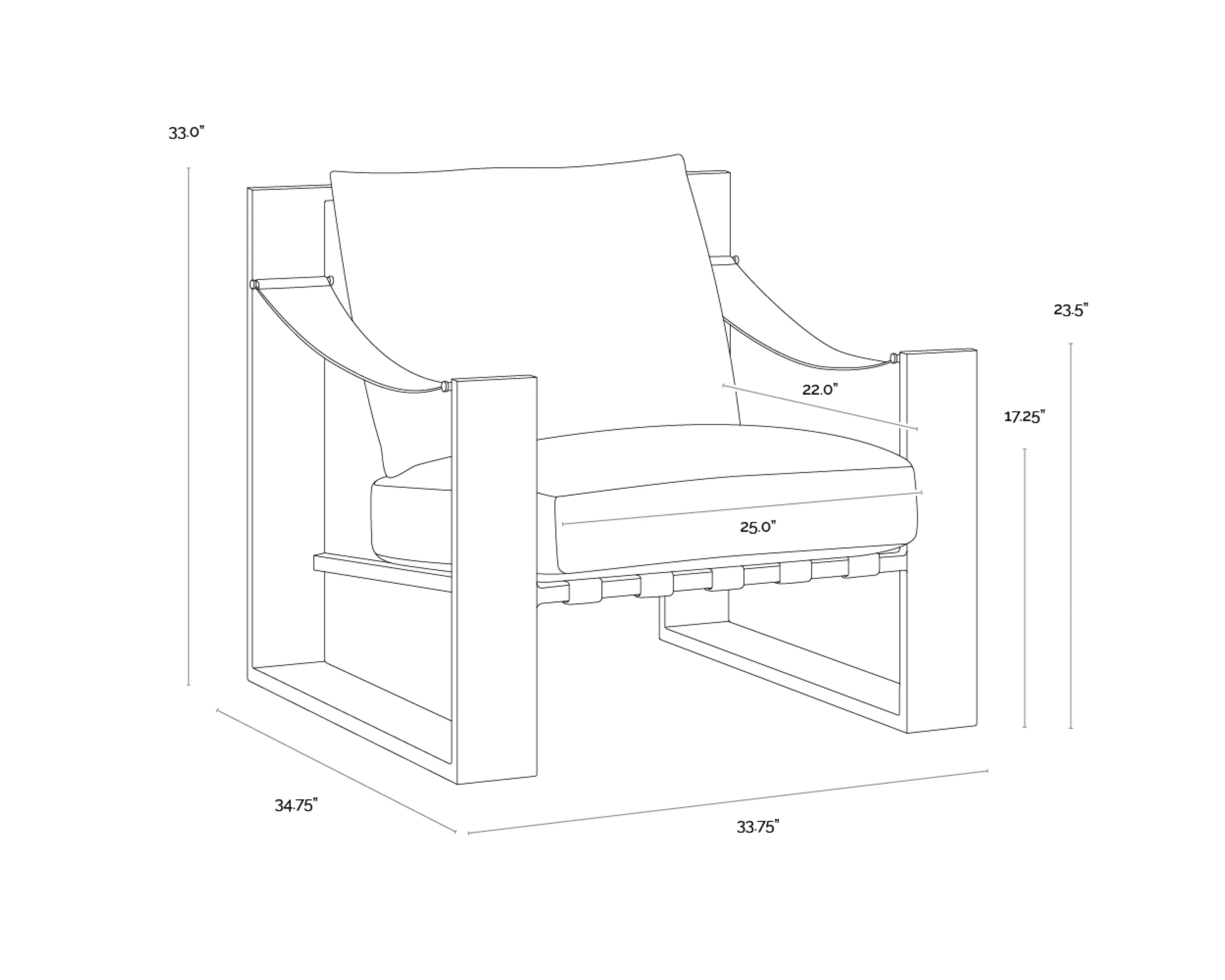 Sunpan Berke Lounge Chair - Image 11
