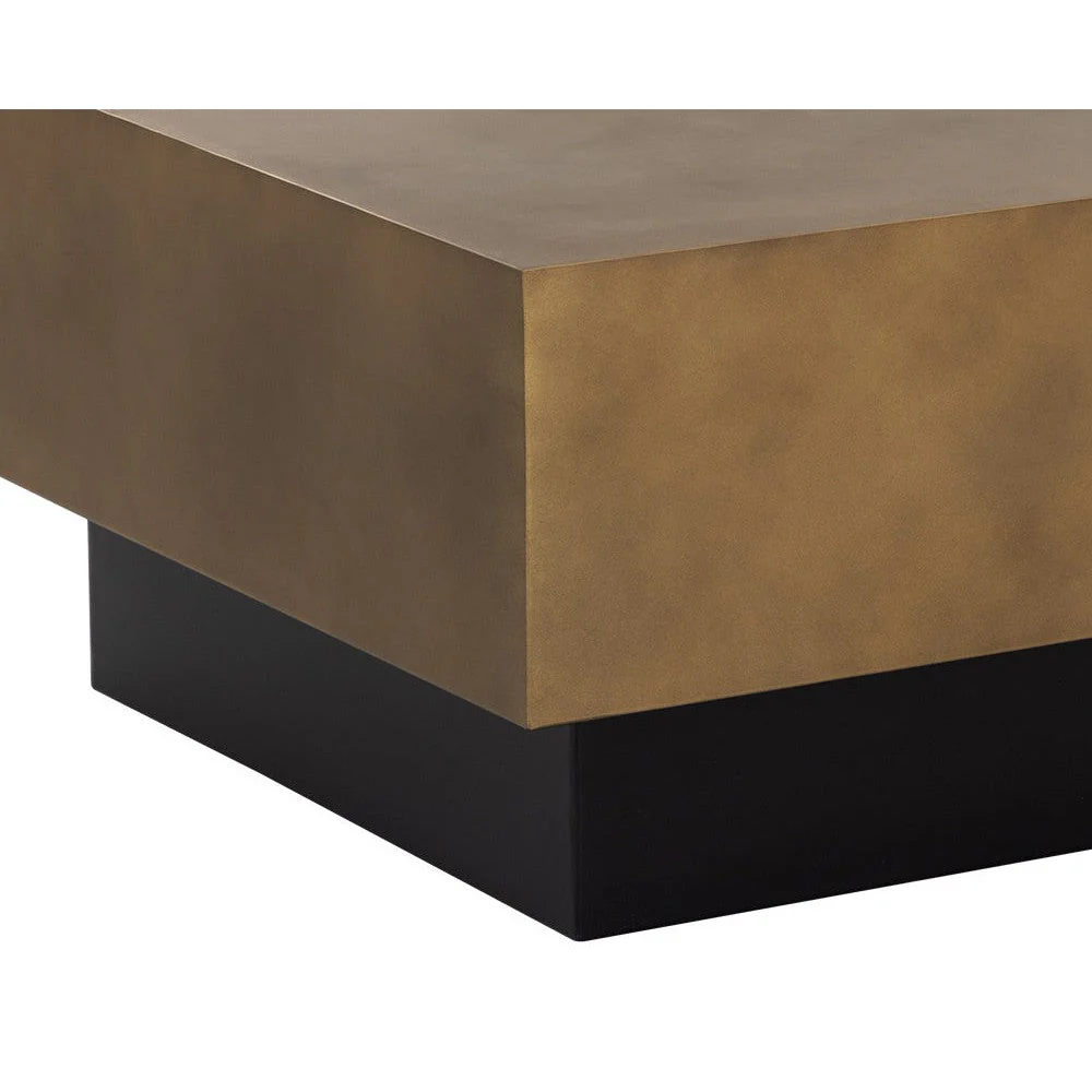 Sunpan Blakely Coffee Table - Antique Brass - Image 2