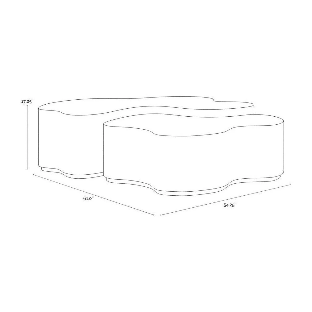 Sunpan Boise Nesting Coffee Tables (- Set of 2) - Image 4