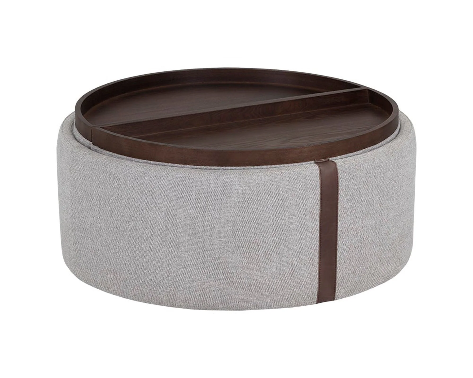 Sunpan Borelli Wheeled Storage Ottoman - Image 2