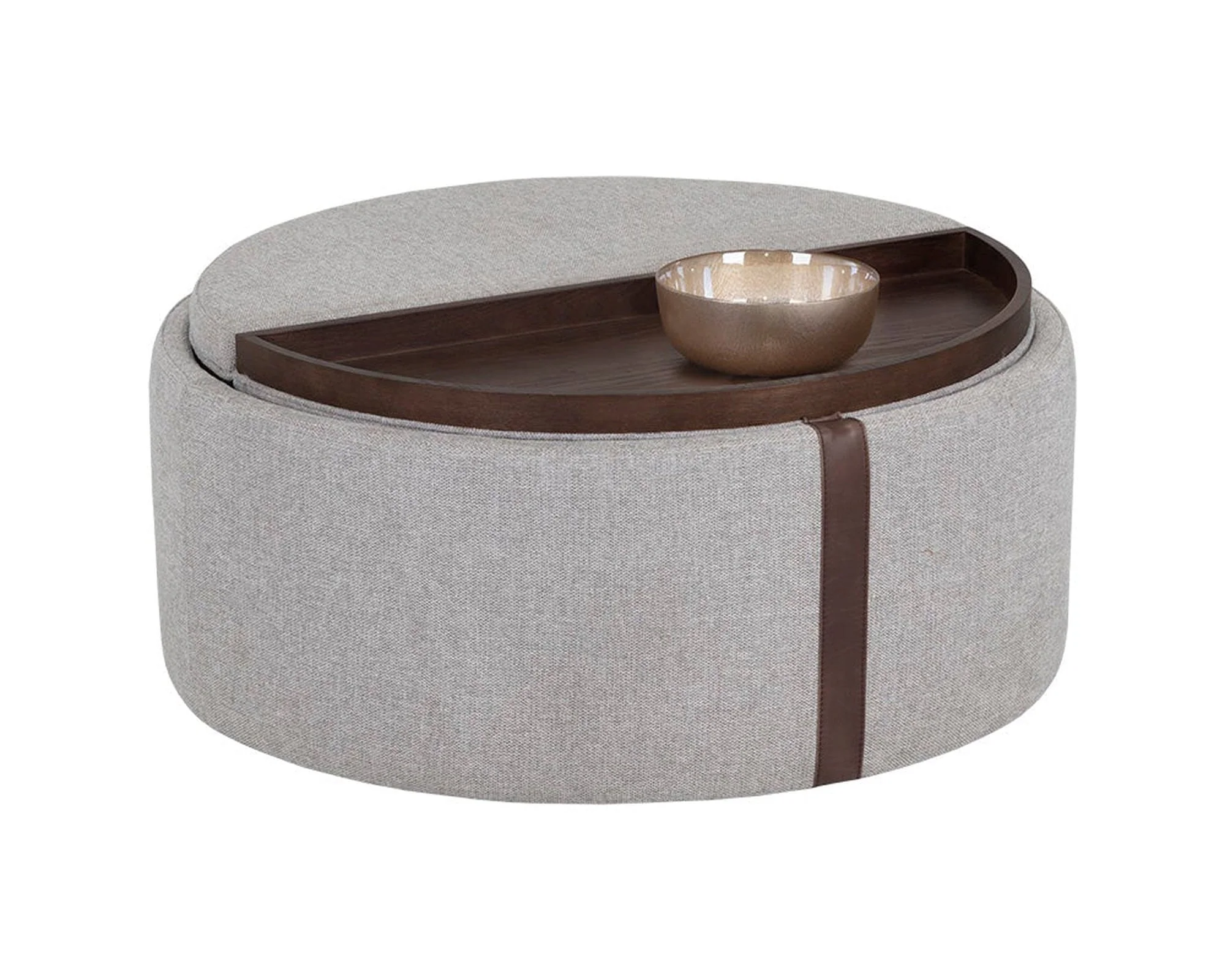 Sunpan Borelli Wheeled Storage Ottoman - Image 3