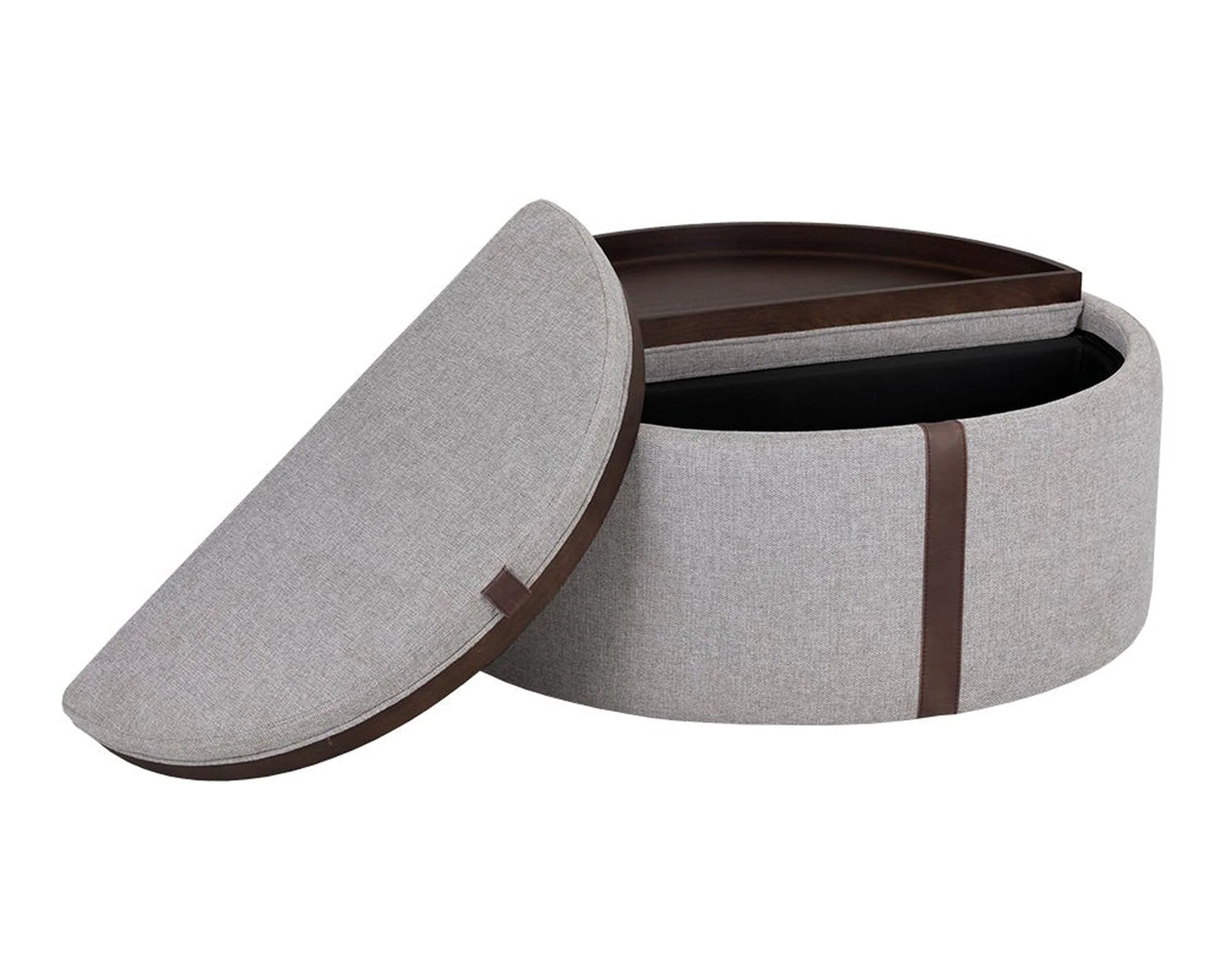 Sunpan Borelli Wheeled Storage Ottoman - Image 5