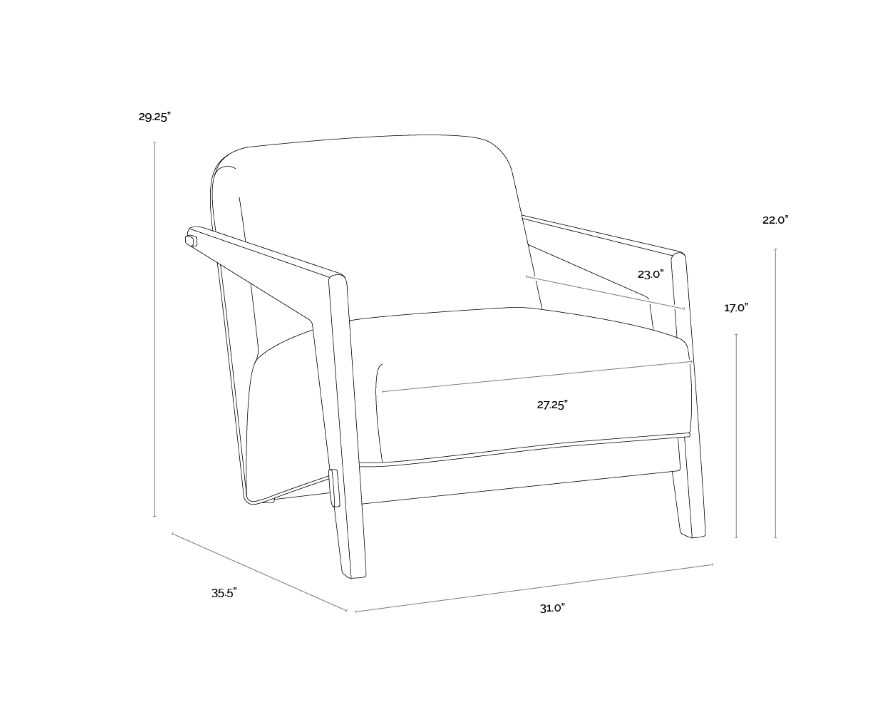 Sunpan Bosco Lounge Chair - Image 11