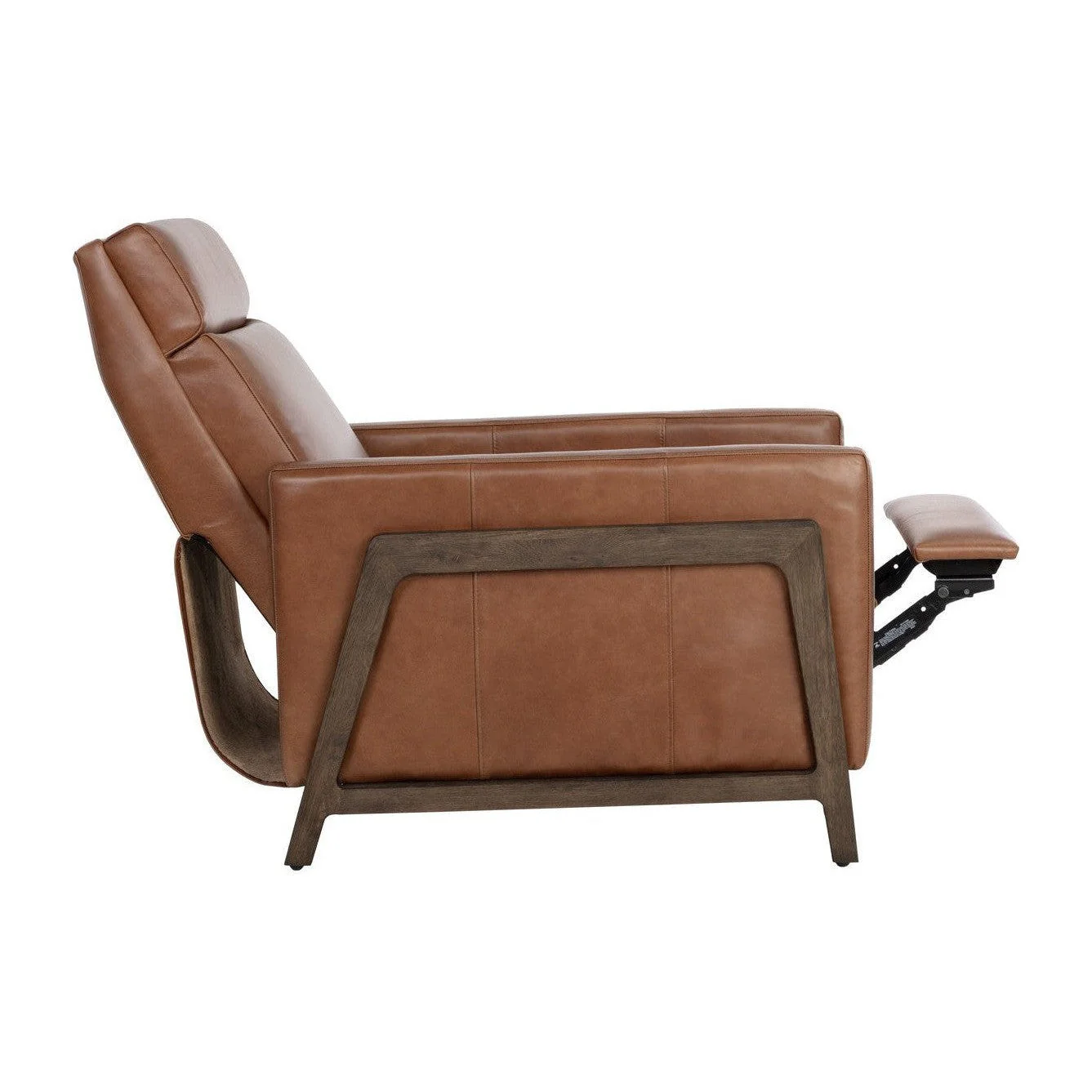 Sunpan Brandon Recliner - Shalimar Tobacco Leather - Image 3