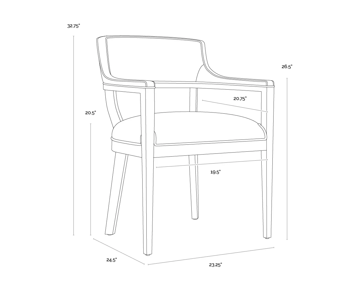 Sunpan Brylea Dining Armchair - Image 10